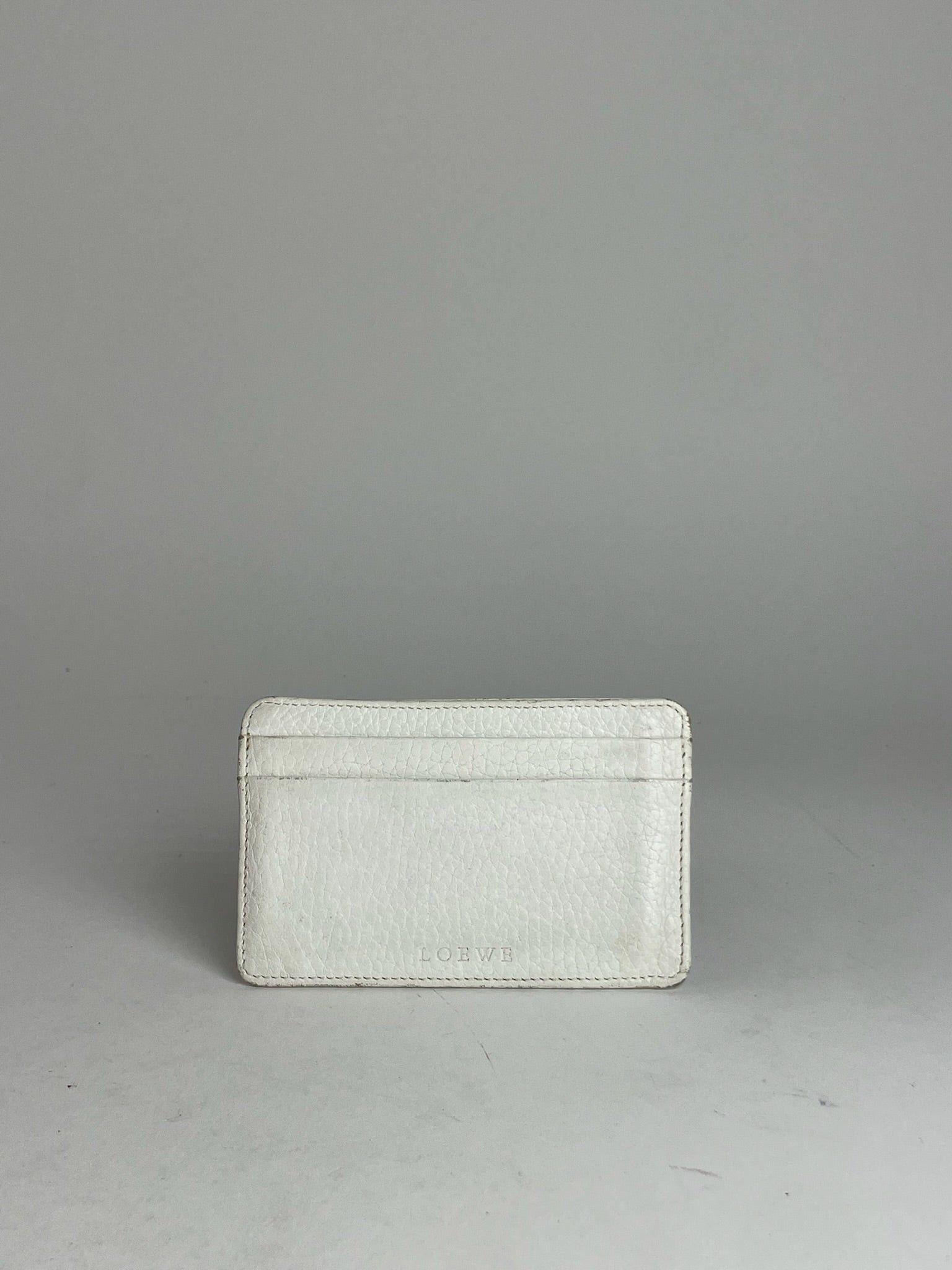 Loewe Vintage Madrid Leather Card Holder White Size ONE SIZE - 1 Thumbnail
