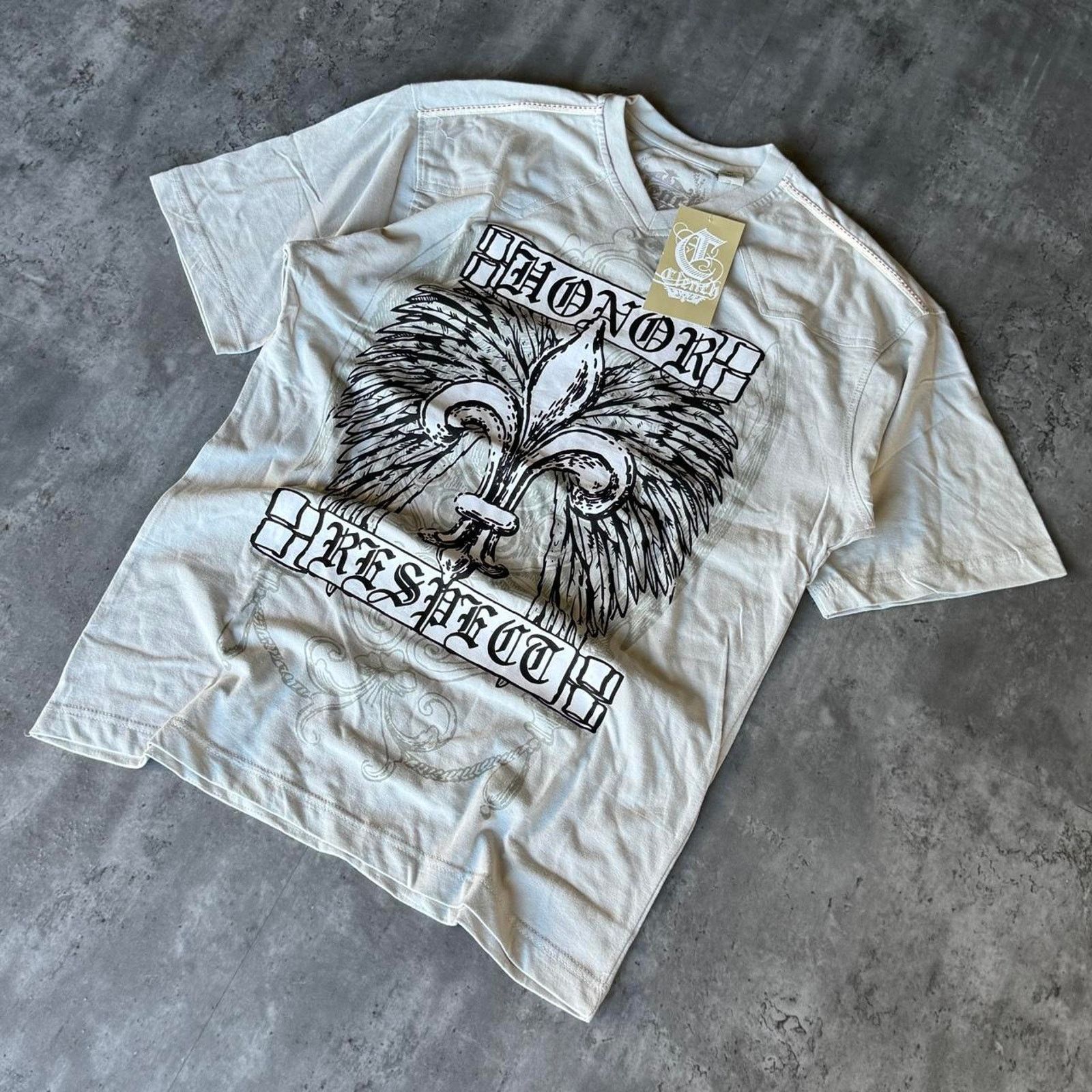 Affliction × Clench × Japanese Brand Crazy Vintage Y2K Affliction Baggy Graphic Grunge Tshirt Size US XXL / EU 58 / 5 - 2 Thumbnail