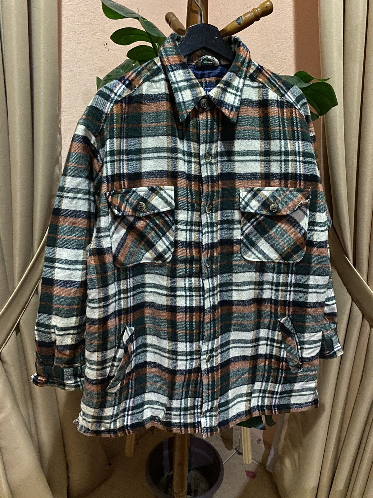 Gents Vintage GENT’S Wool Plaid Jacket Timeless Flannel Outerwear Size US XL / EU 56 / 4 - 3 Thumbnail