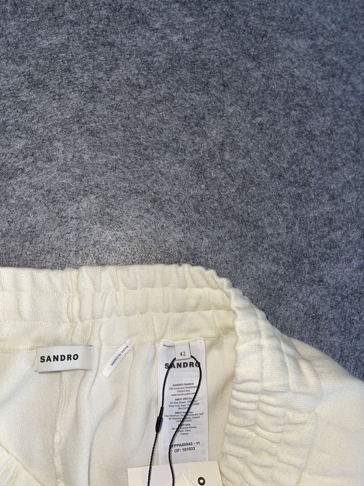 Sandro Sandro Paris Sweatpants FR 42 /US S-M Cream White Joggers Size US 29 - 8 Thumbnail