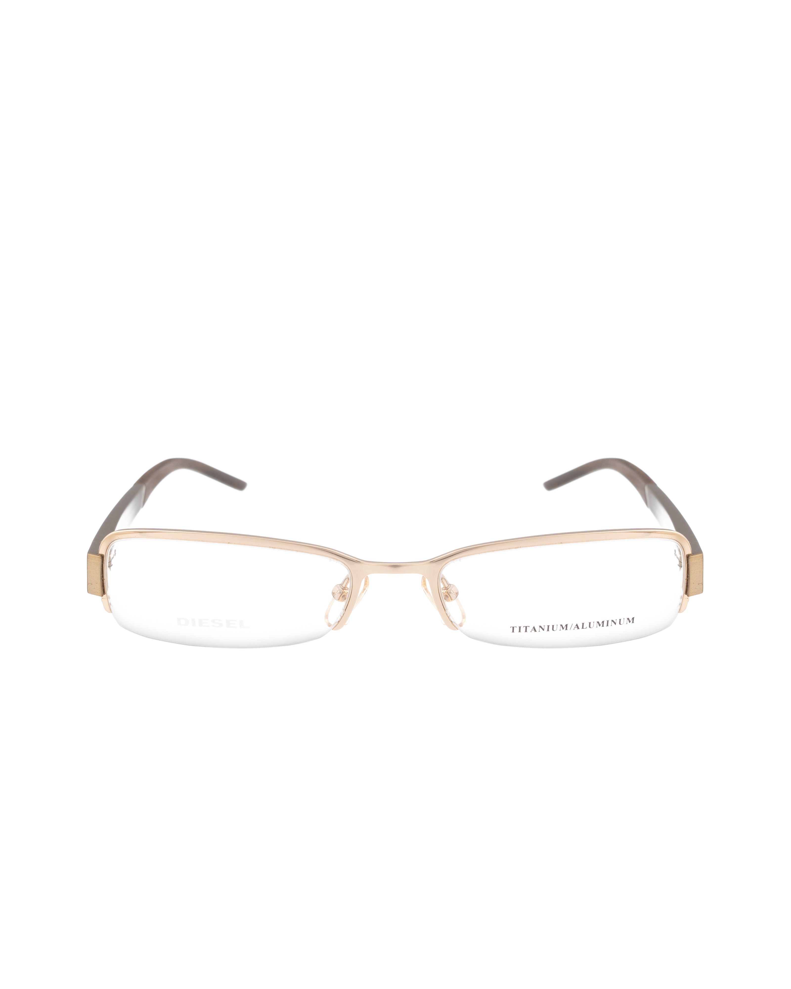 Diesel Diesel 00s Gold Glasses with Wooden Pattern od Temples Size ONE SIZE - 1 Thumbnail