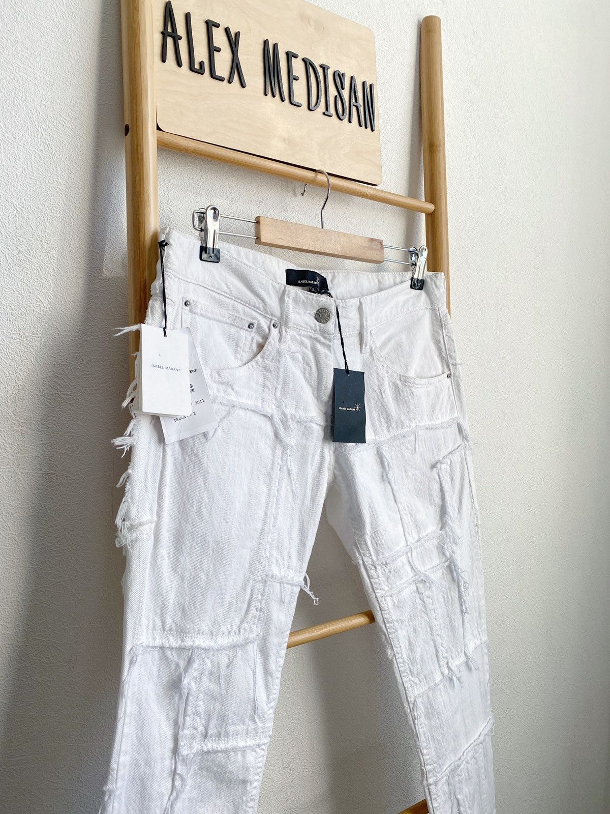 Isabel Marant Isabel Marant White Jeans Size 25" / US 0 / IT 36 - 4 Thumbnail
