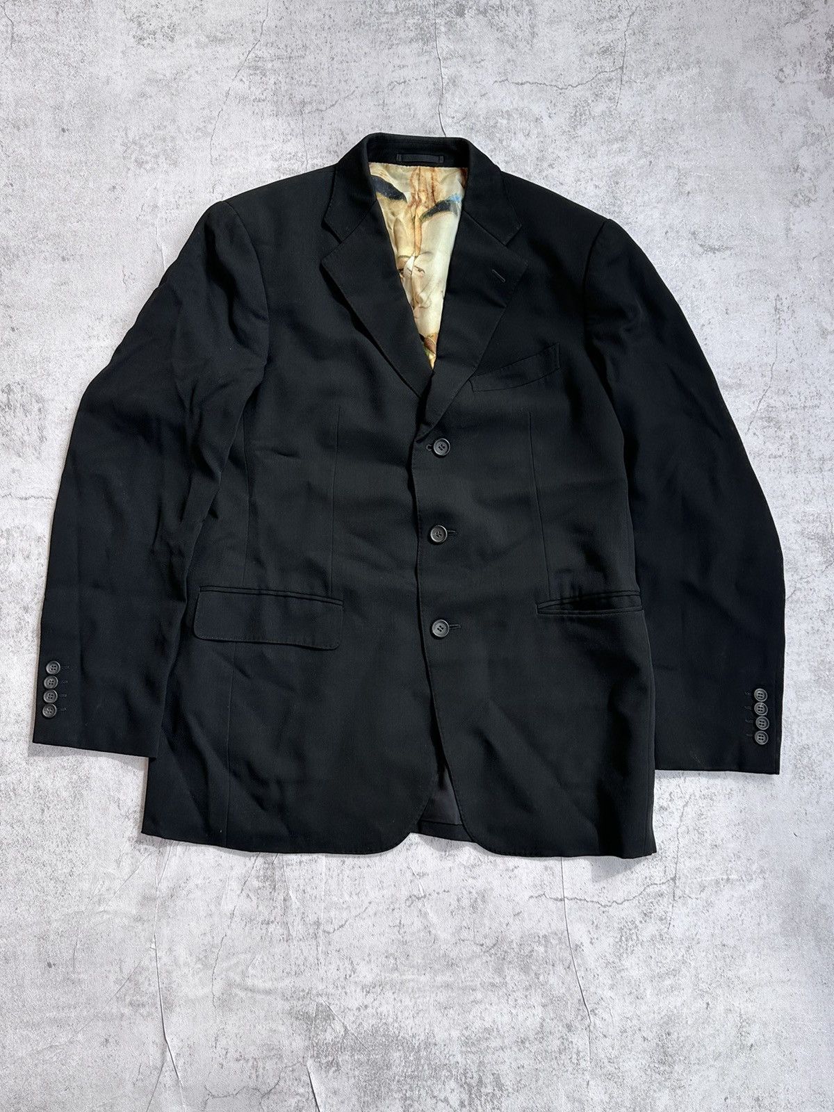 Issey Miyake Issey Miyake Printed Wool Suit Jacket Size US L / EU 52-54 / 3 - 2 Thumbnail