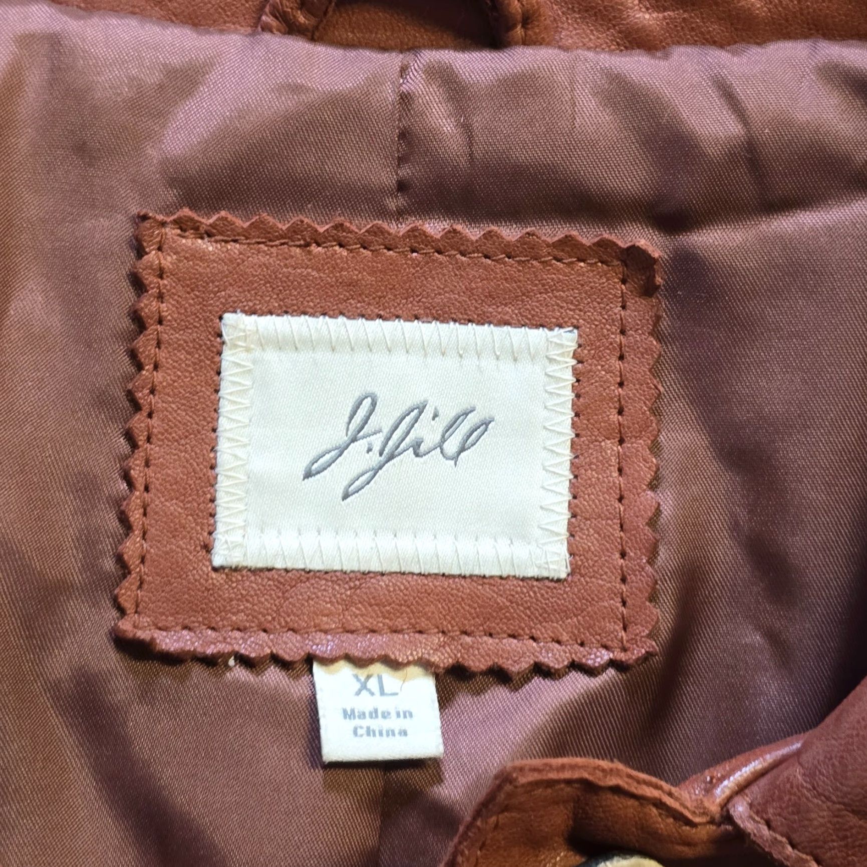 J. Jill VINTAGE J Jill Jacket Women XL Brown Leather Button Pockets Capsule Classic Size XL / US 12-14 / IT 48-50 - 5 Thumbnail