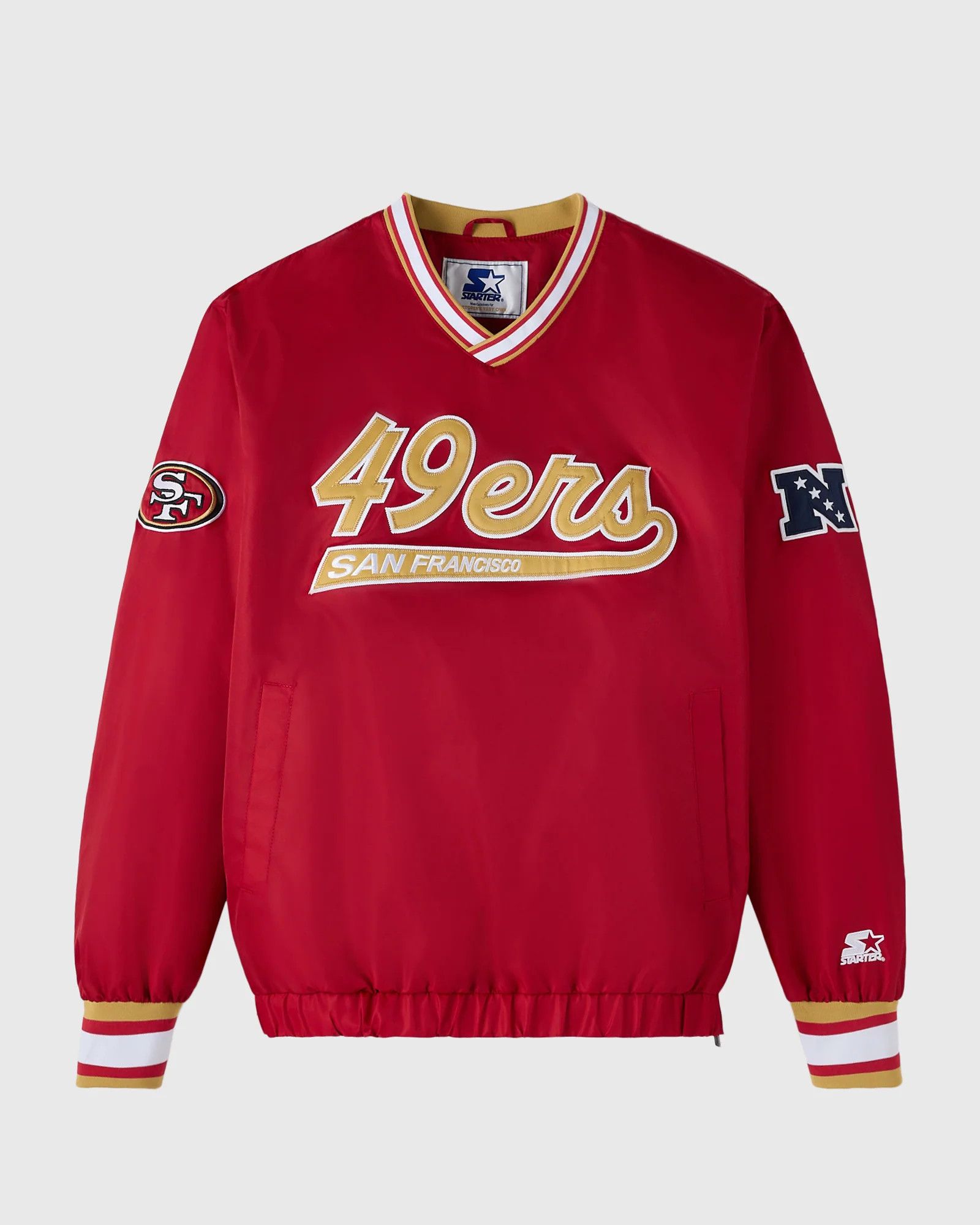 Drake OVO x NFL SAN FRANCISCO 49ER STARTER TRAINER PULLOVER JACKET Size US L / EU 52-54 / 3 - 3 Thumbnail
