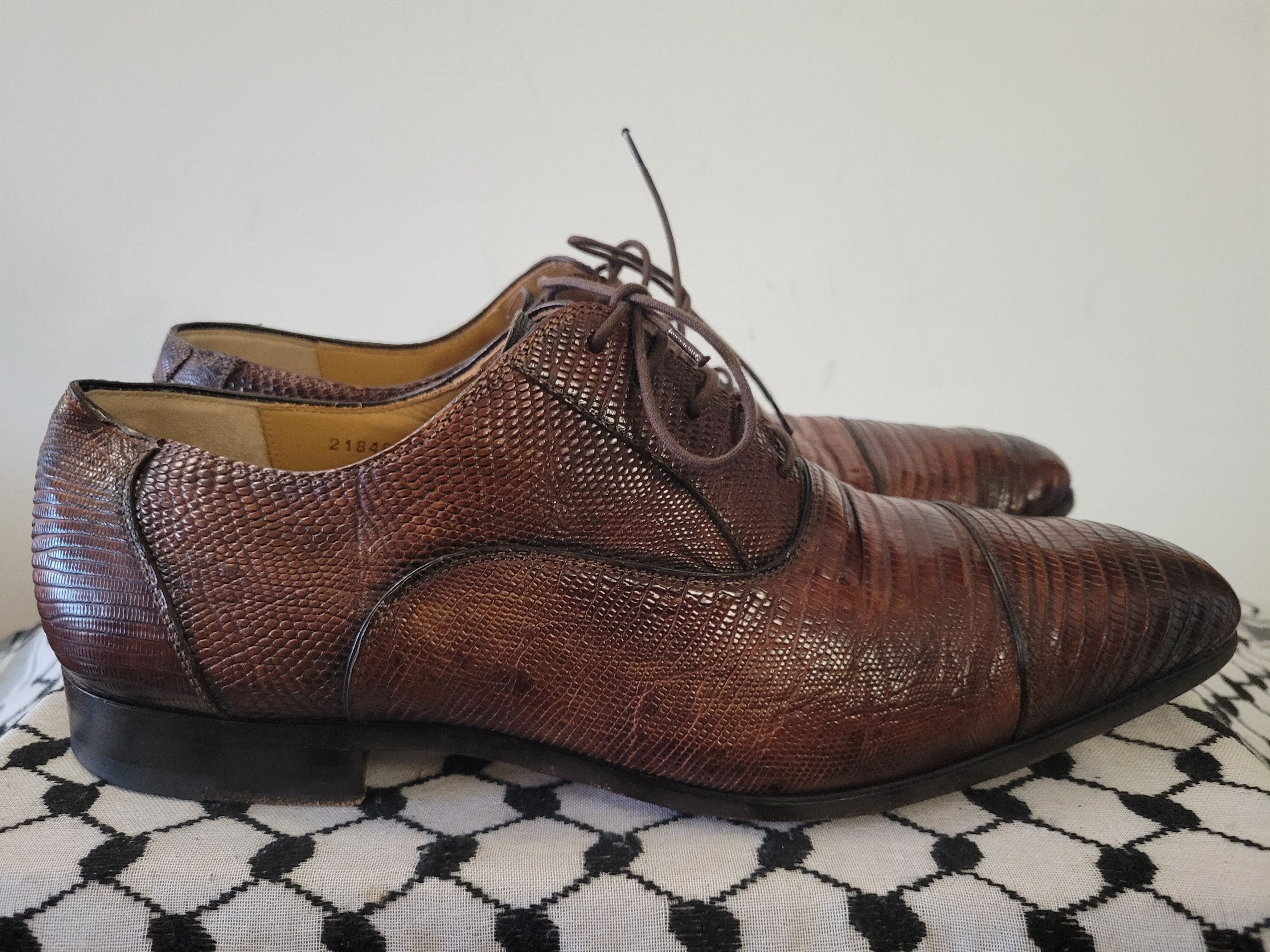 Magnanni × Vintage Magnanni Genuine Lizard Formal Shoes Size US 10.5 / EU 43-44 - 4 Thumbnail