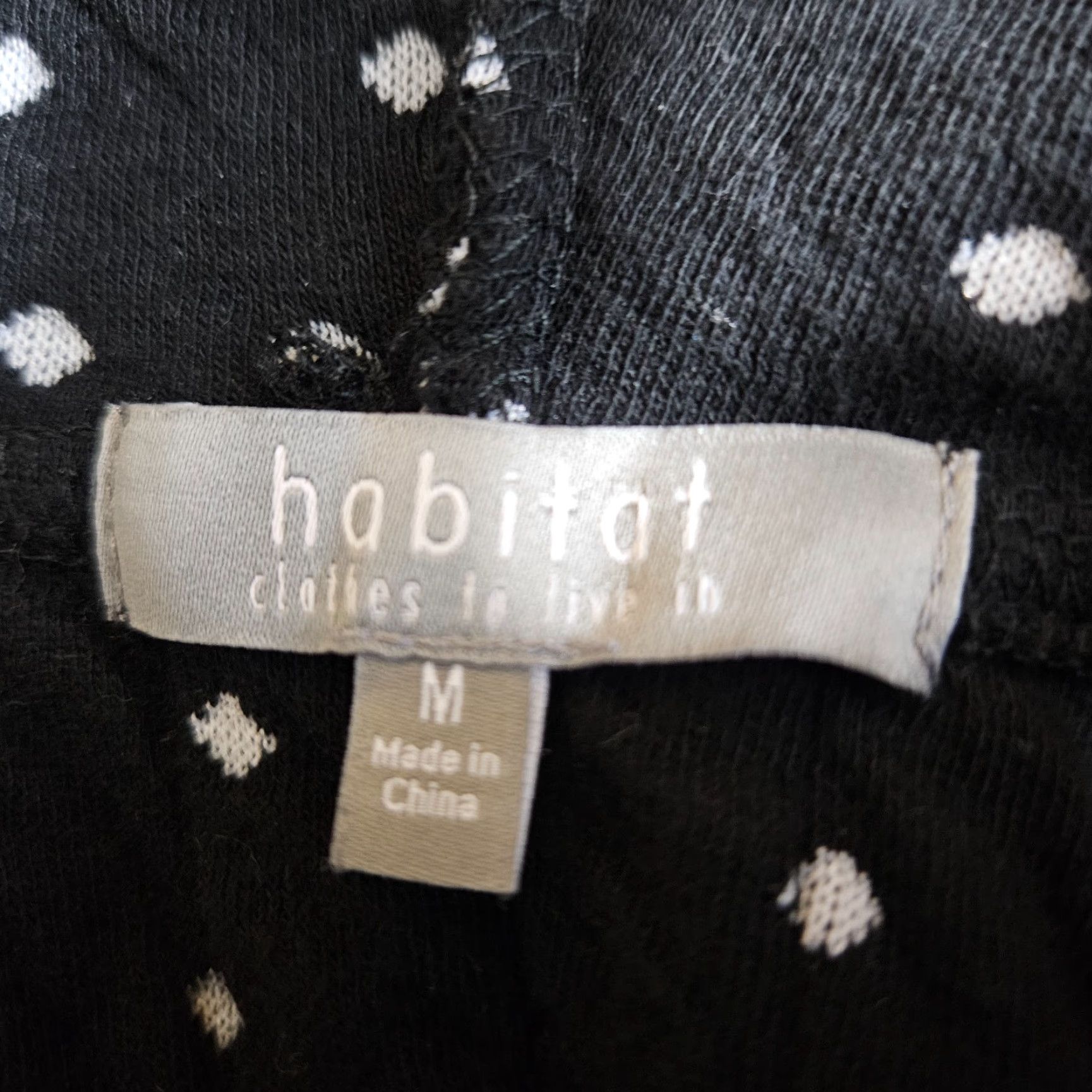 Habitat Habitat Hoodie Jacket Womens M Black Stripe Cotton Crew? Size M / US 6-8 / IT 42-44 - 5 Thumbnail