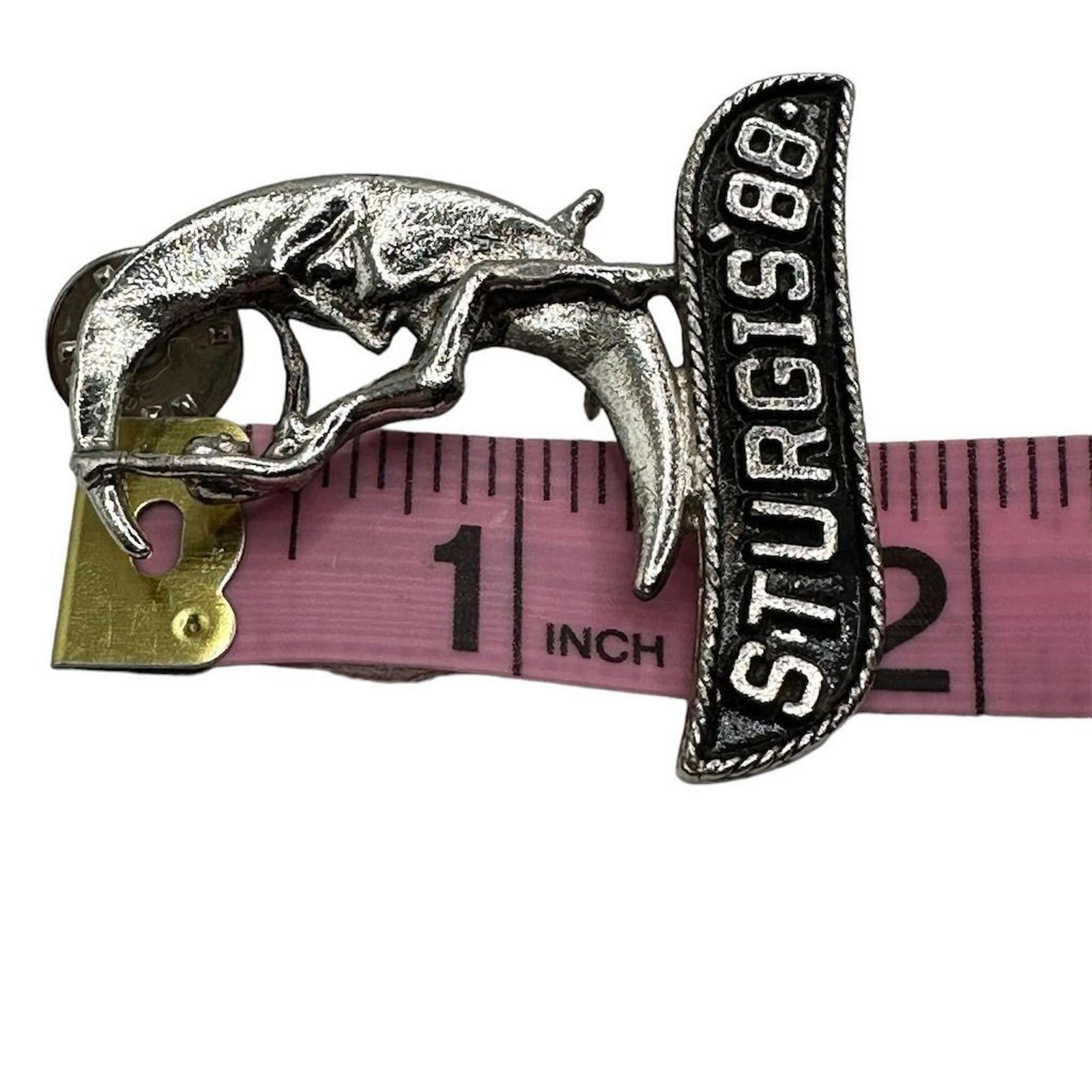 Other 1988 Sturgis Rally Collectible Pin Vintage Lady Riding Moon Size ONE SIZE - 4 Thumbnail
