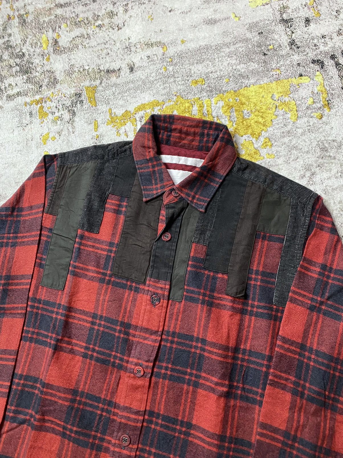 Japanese Brand × White Mountaineering White Mountaineering AW2015 Pacth Work Shirt Size US M / EU 48-50 / 2 - 5 Thumbnail
