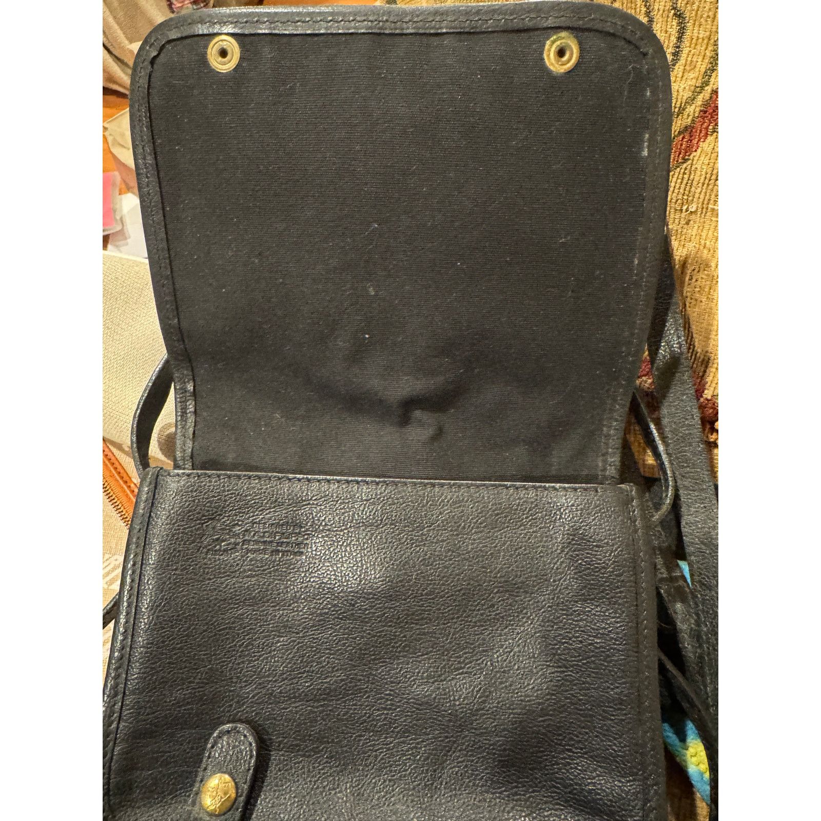Il Bisonte Il Bisonte Black Beautiful Crossbody Leather Handbag Size ONE SIZE - 3 Thumbnail