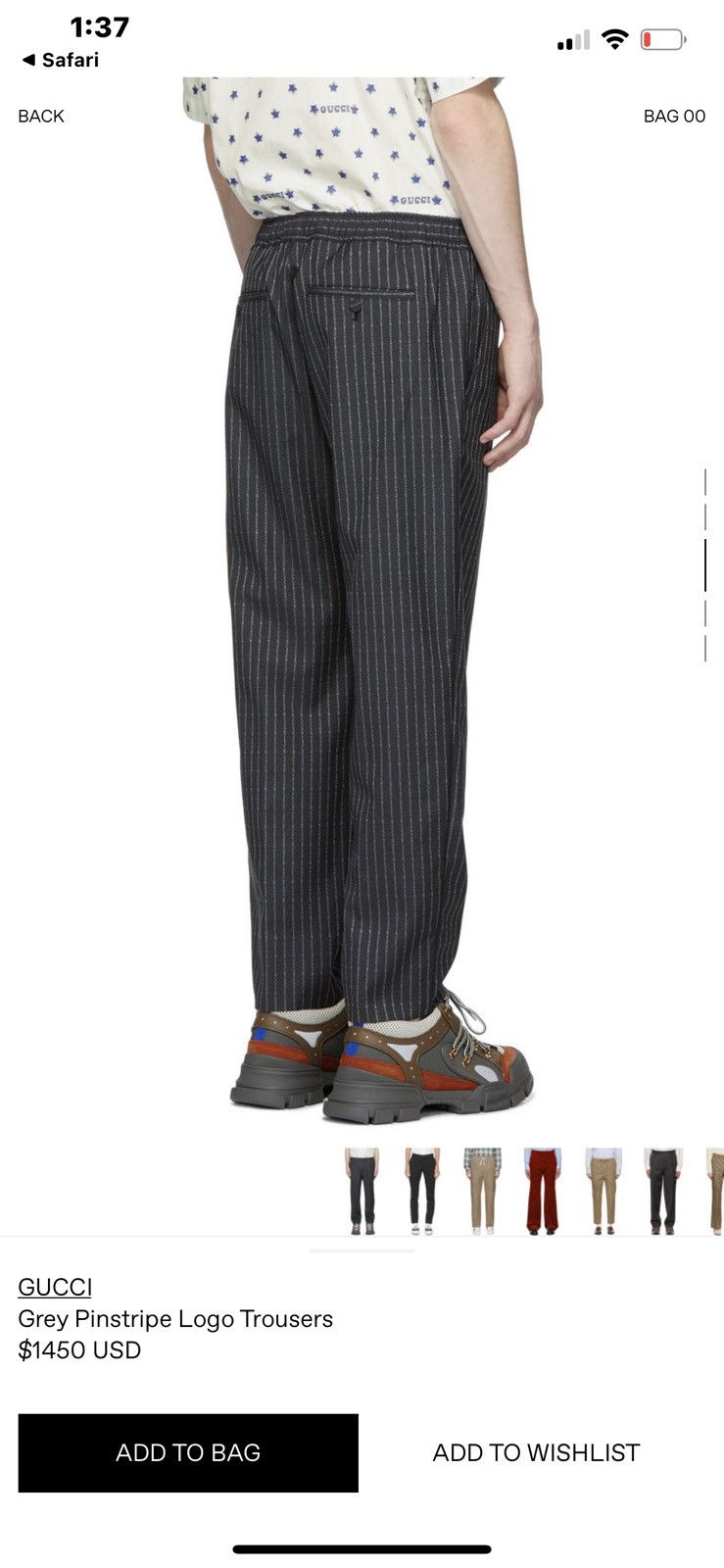Gucci GUCCI Pintstripe Stitched Pants $1450msrp🕴️✨ Size US 29 - 3 Thumbnail