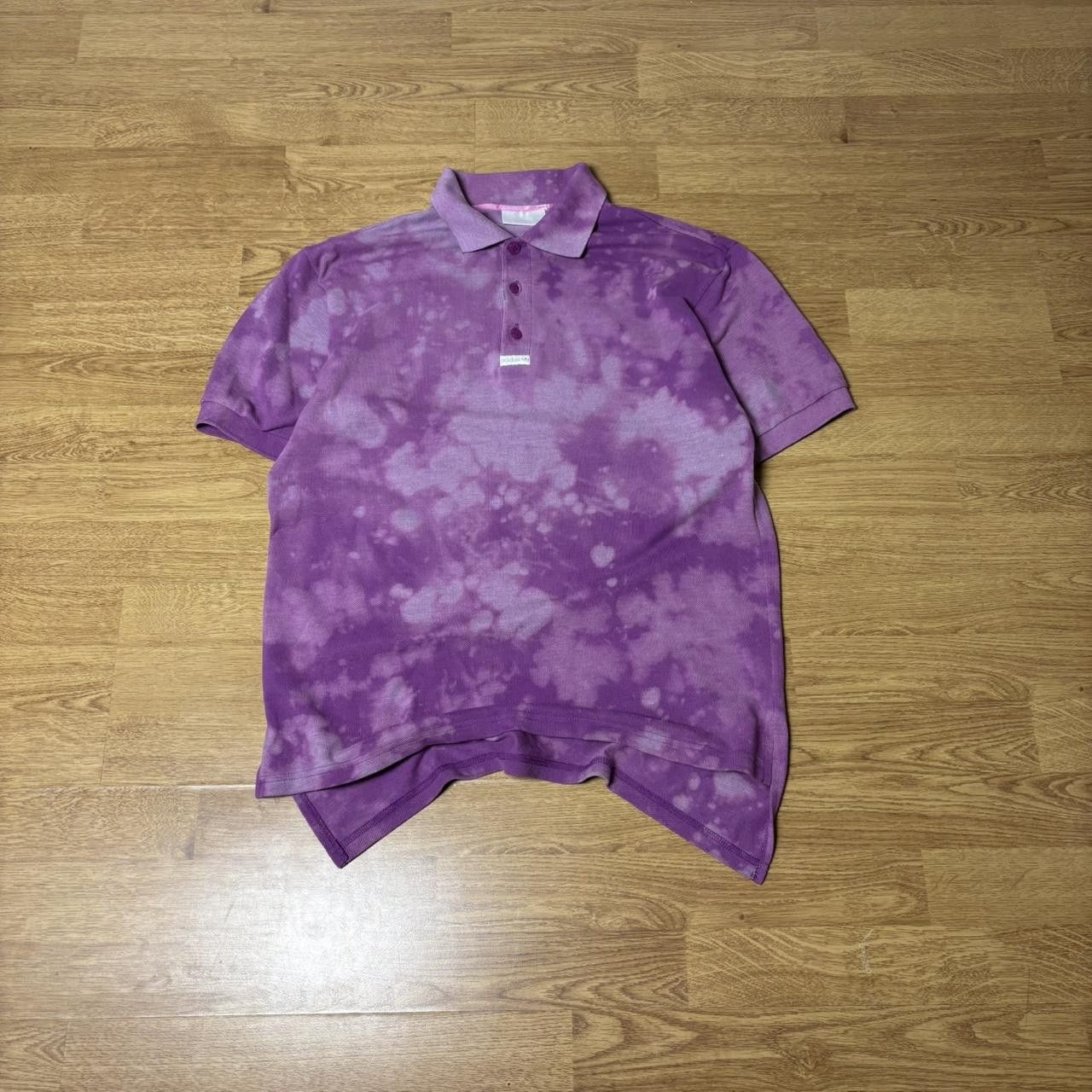 Adidas × Japanese Brand × Vintage Vintage y2k 90s Adidas bleached polo shirt Size US M / EU 48-50 / 2 - 1 Thumbnail