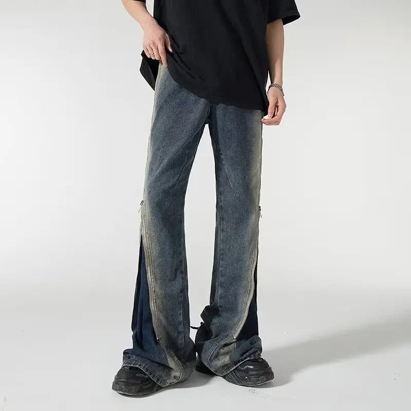 Japanese Brand × Jean Retro loose straight leg micro flared jeans Size US 32 / EU 48 - 6 Thumbnail