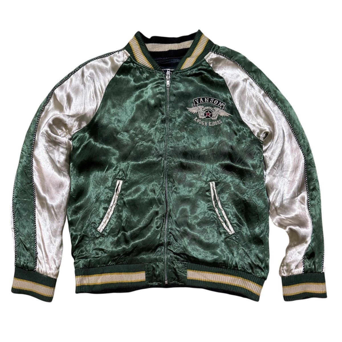 Vanson Leathers Vanson Leathers Big Logo Reversible Sukajan Jacket Size US M / EU 48-50 / 2 - 4 Thumbnail