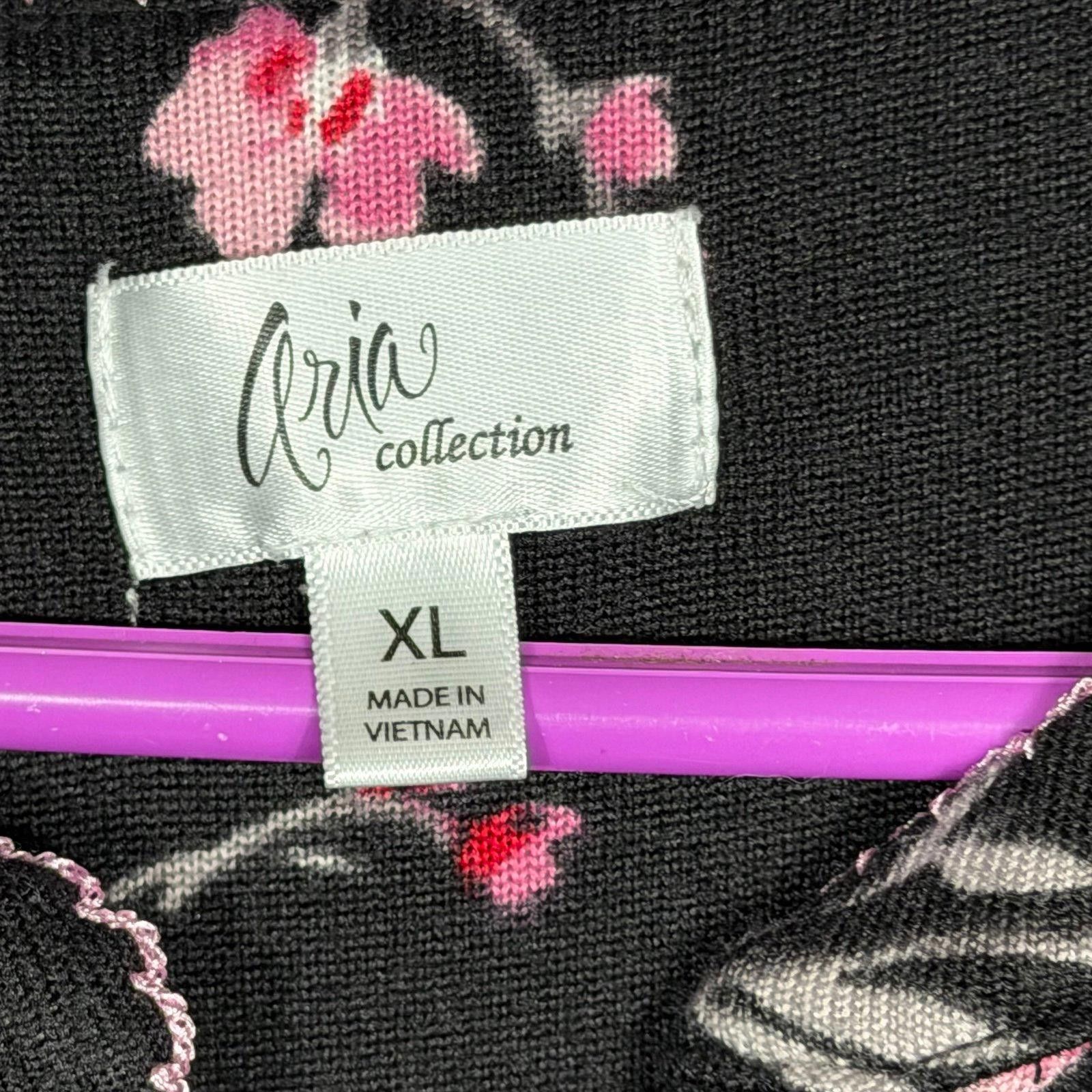 Aria Aria Collection Floral Print Nightgown Size XL Size ONE SIZE - 4 Thumbnail