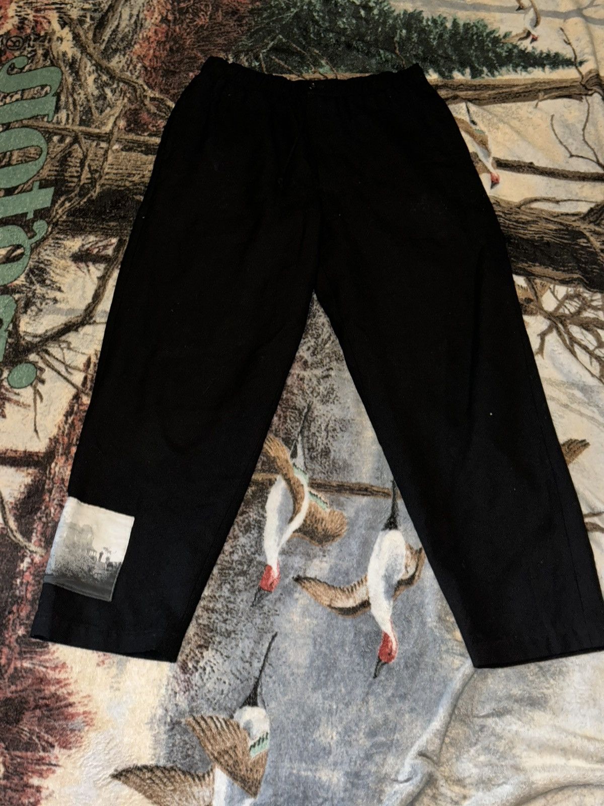 image of Undercover Psyhco Wool Trousers in Black, Men's (Size 34)