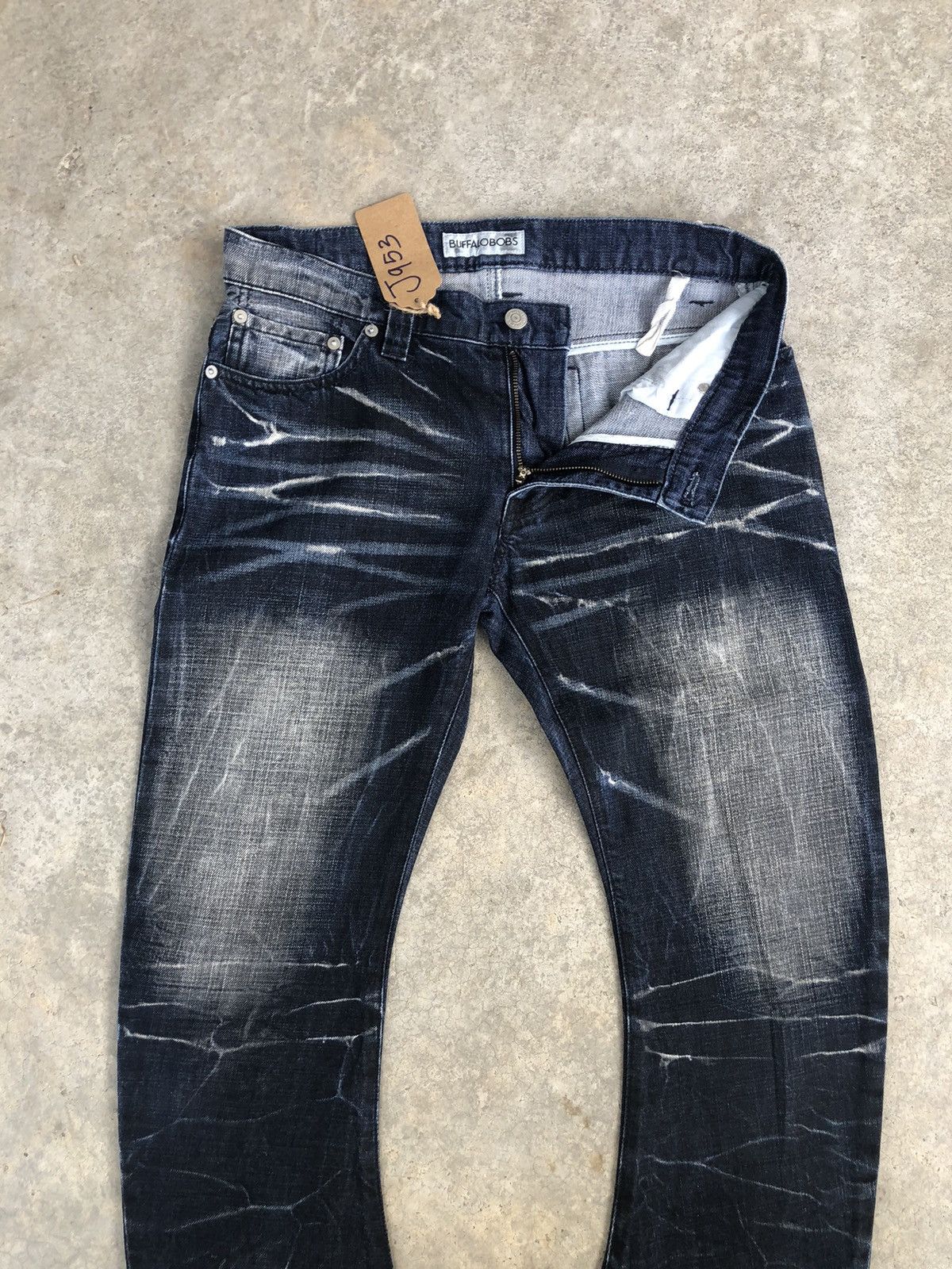 BUFFALO BOBS Japanese Buffalobobs Flared Jeans Distressed Jeans Size US 31 - 3 Thumbnail