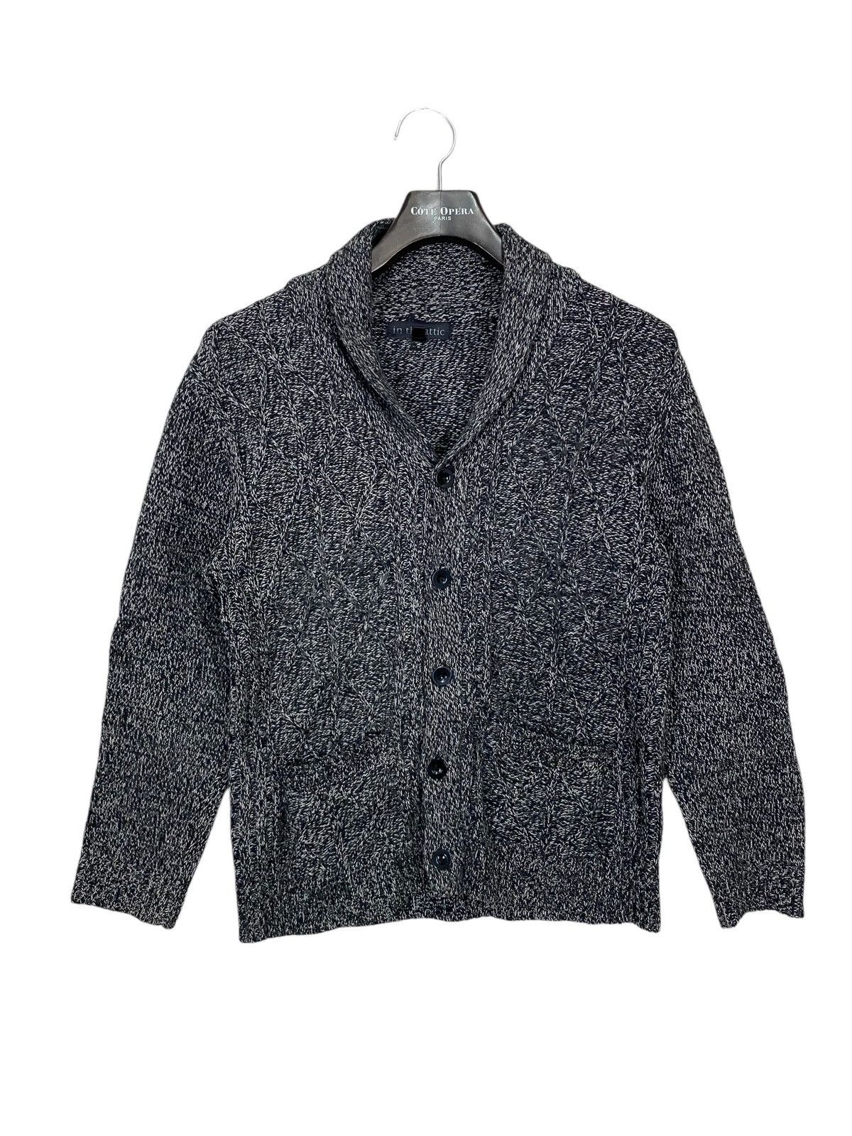 In The Attic × Seditionaries × Vintage In the attic knit cardigan double pocket undercover design Size US L / EU 52-54 / 3 - 2 Thumbnail