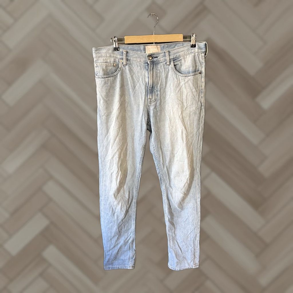 Everlane Everlane Mens Blue Denim Jeans Straight Leg Summer 33 x 32 Size US 33 - 1 Thumbnail