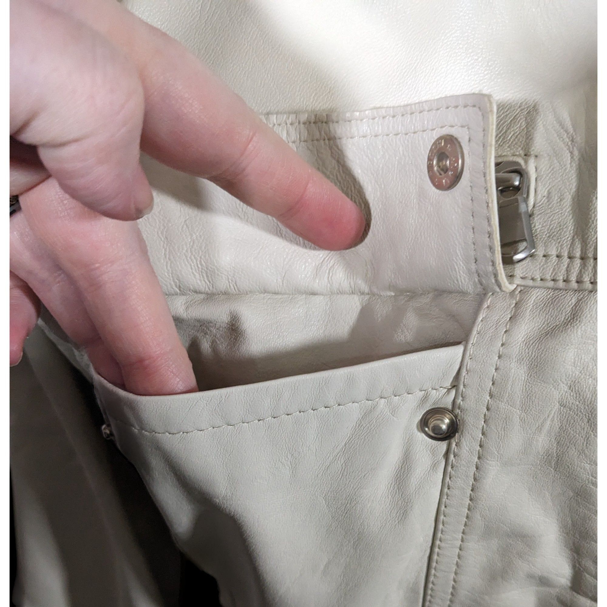 Other Vintage Pellicceria OK Pelle Genuine Italian Leather Jacket Size M / US 6-8 / IT 42-44 - 4 Thumbnail