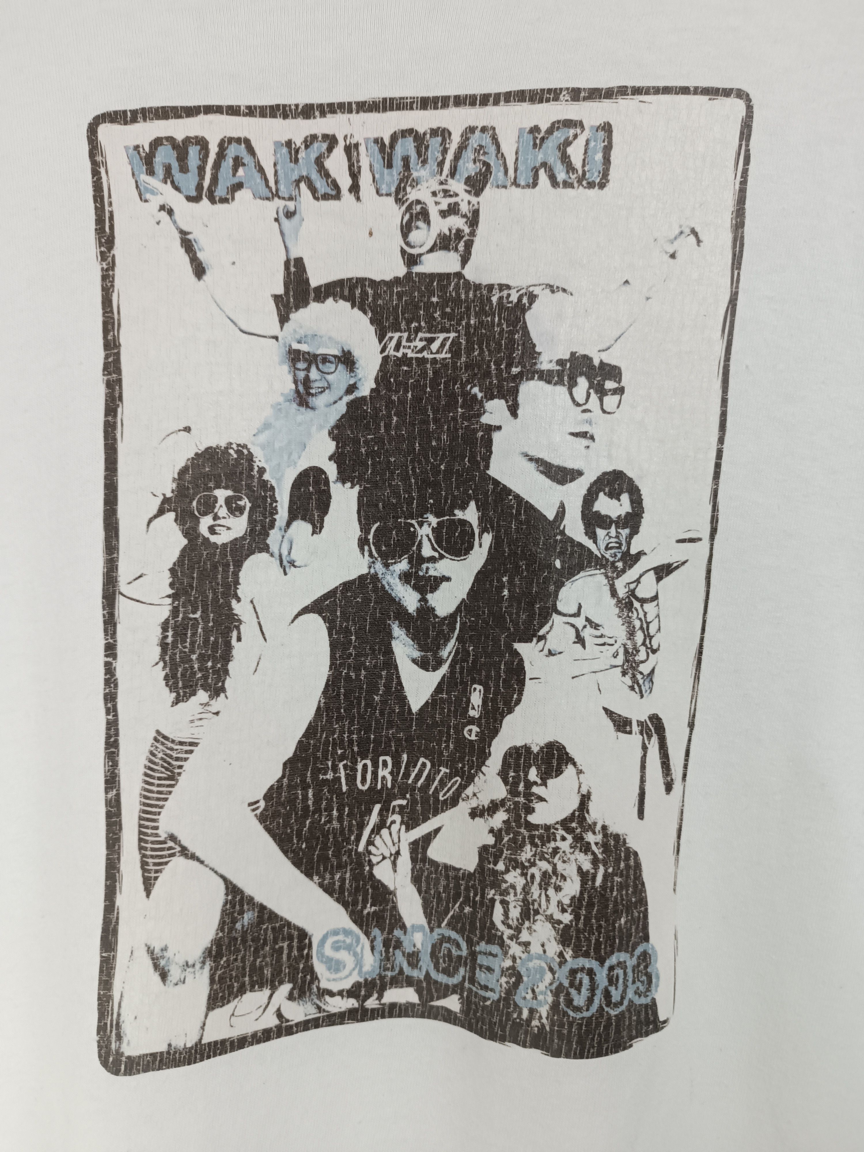 Band Tees VINTAGE WAKI WAKI SINCE 2003 JAPAN TEE VERY RARE Size US L / EU 52-54 / 3 - 8 Thumbnail