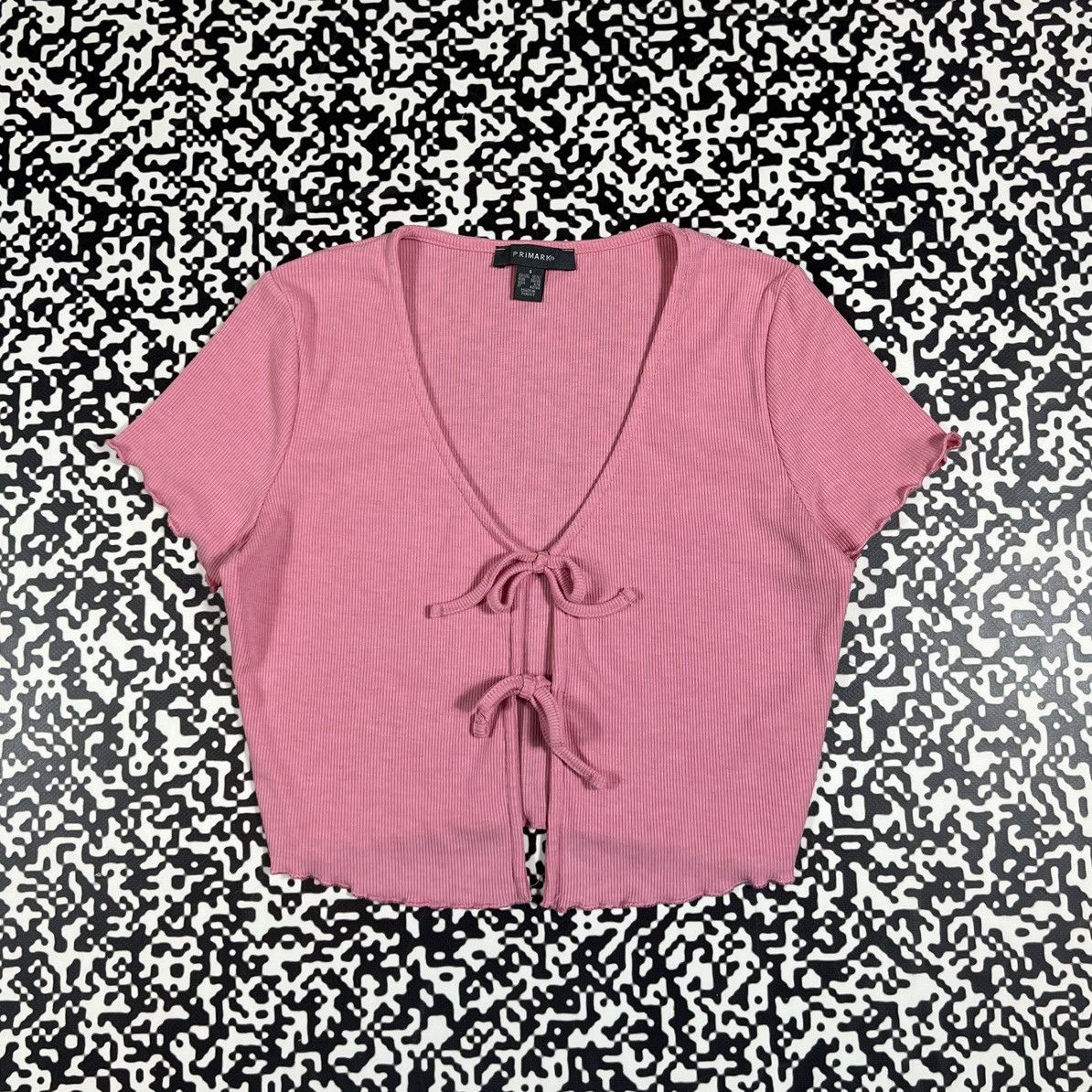 Vintage Vintage Y2K Japanese Style Stripe Cripped Sexy T-shirt Size S / US 4 / IT 40 - 1 Thumbnail