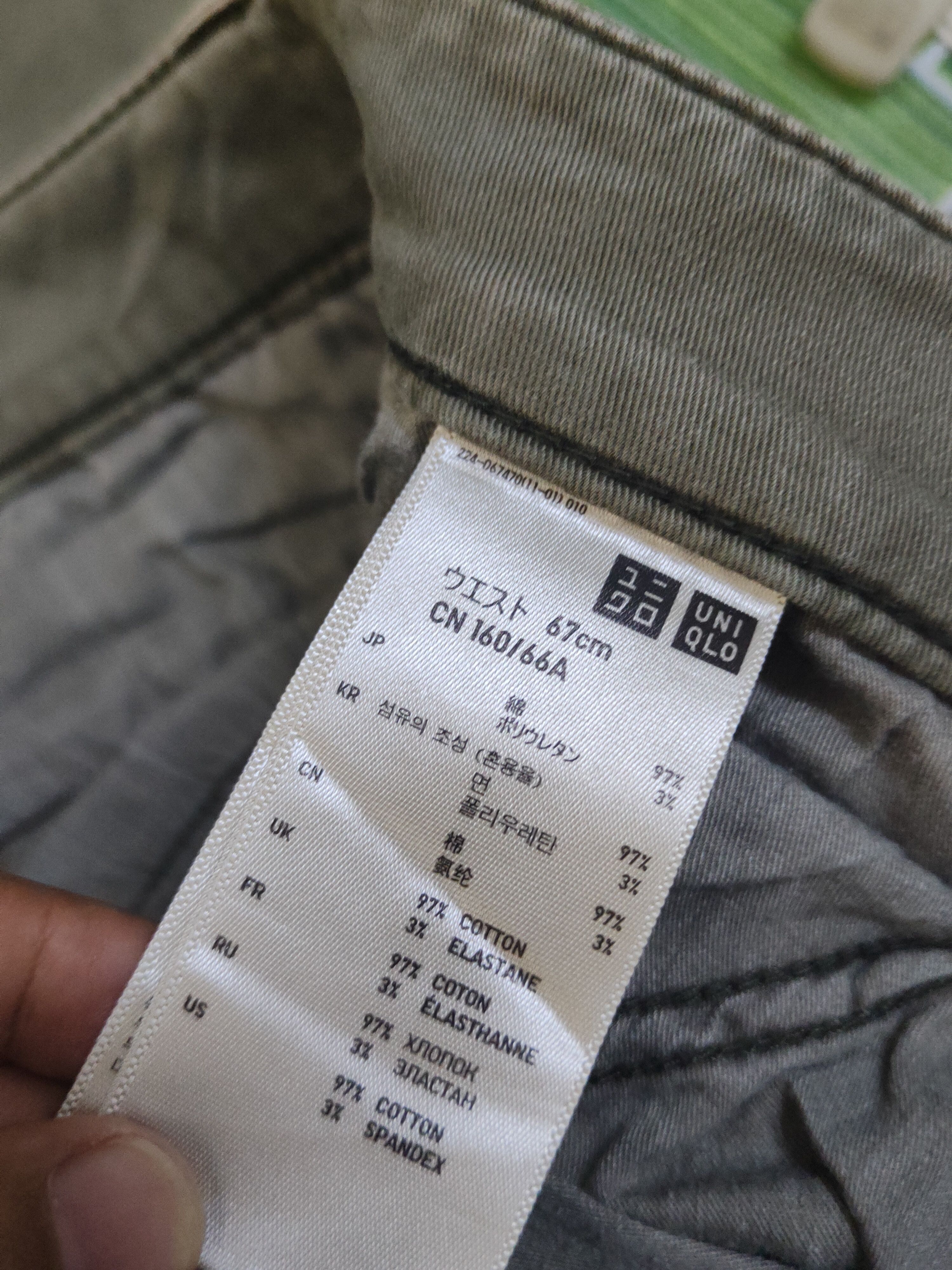 Japanese Brand DL Uniqlo Olive Multipocket Tactical Cargo Pants #1531 Size 28" / US 6 / IT 42 - 14 Thumbnail