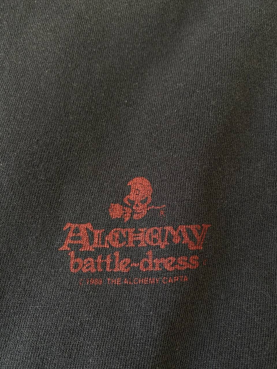 Alchemy Equipment × Band Tees × Vintage Vintage Alchemy Battle Dress 1980s Skull with Rose T-Shirt Size US XL / EU 56 / 4 - 13 Thumbnail