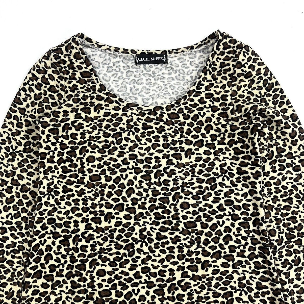 Other Cecil Mc Bee Long Sleeve Leopard Y2k Style Size US M / EU 48-50 / 2 - 2 Thumbnail