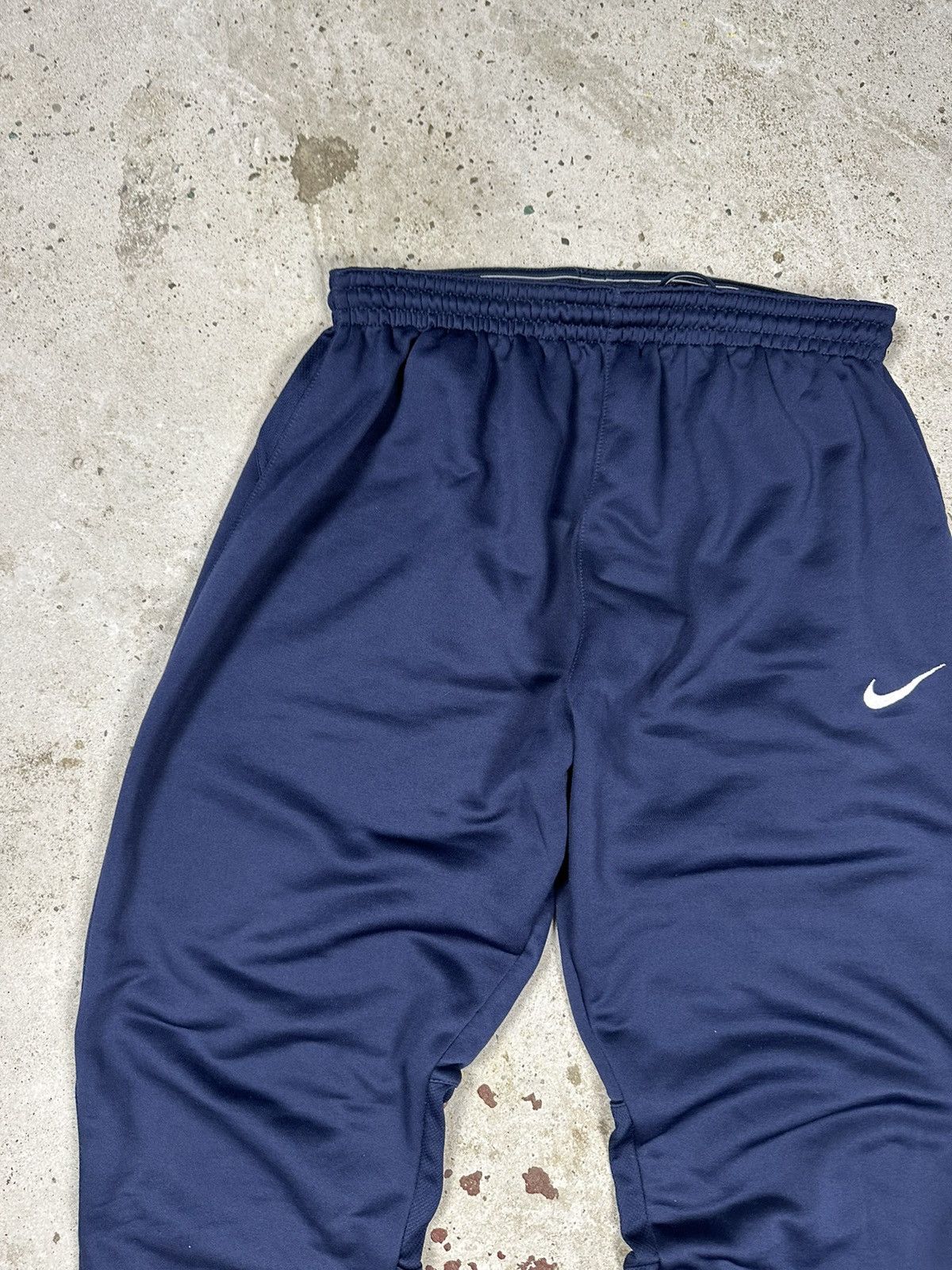 Nike × Vintage Vintage Y2K Nike Navy Track Pants Swoosh Size US 34 / EU 50 - 6 Thumbnail