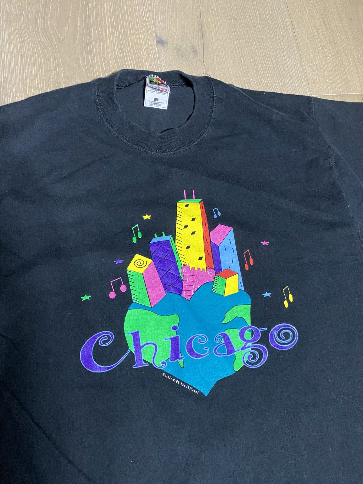 Vintage Chicago Mosaic Tee Size US L / EU 52-54 / 3 - 5 Thumbnail
