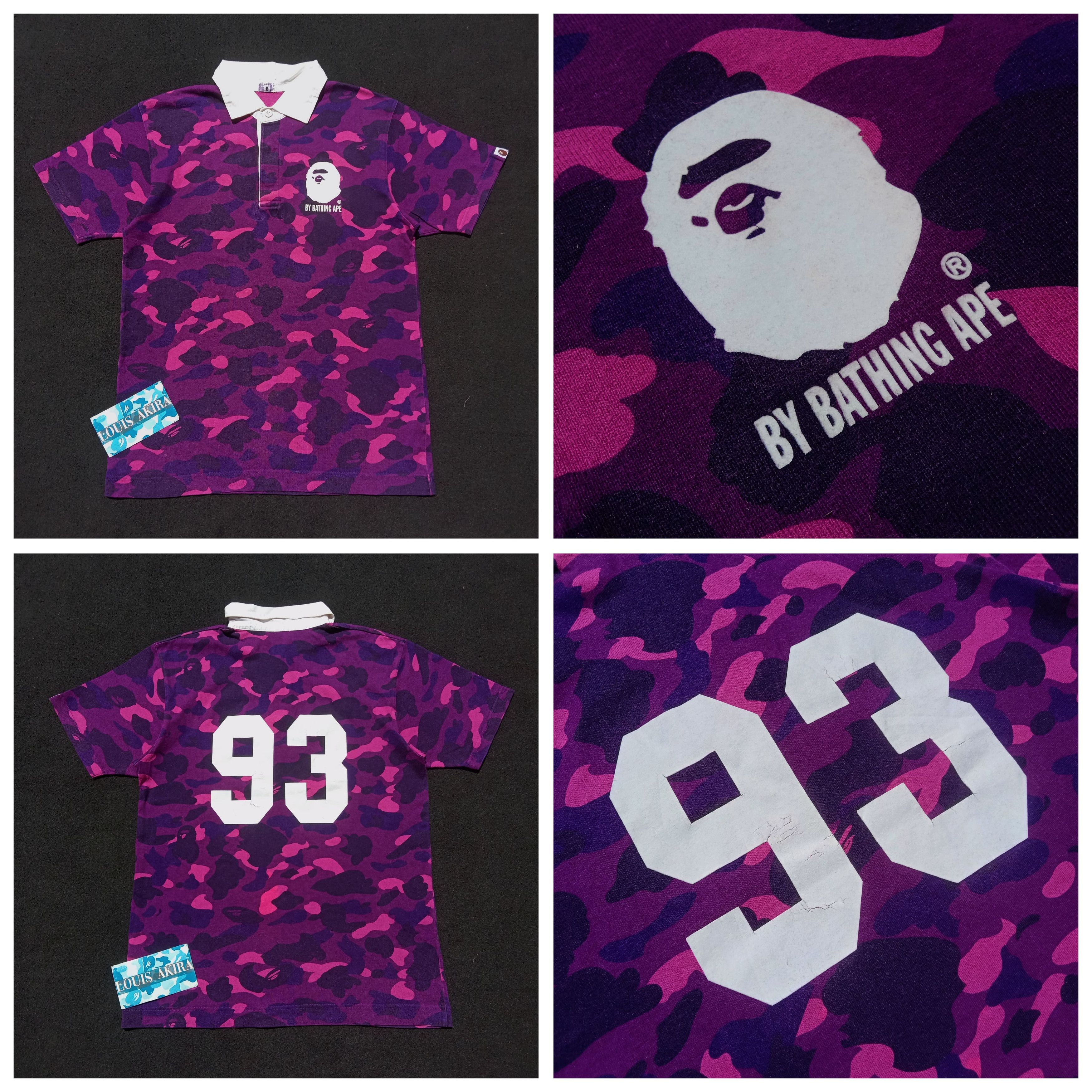 Bape Color Camo Rugby Shirt (2007) Size US M / EU 48-50 / 2 - 1 Thumbnail