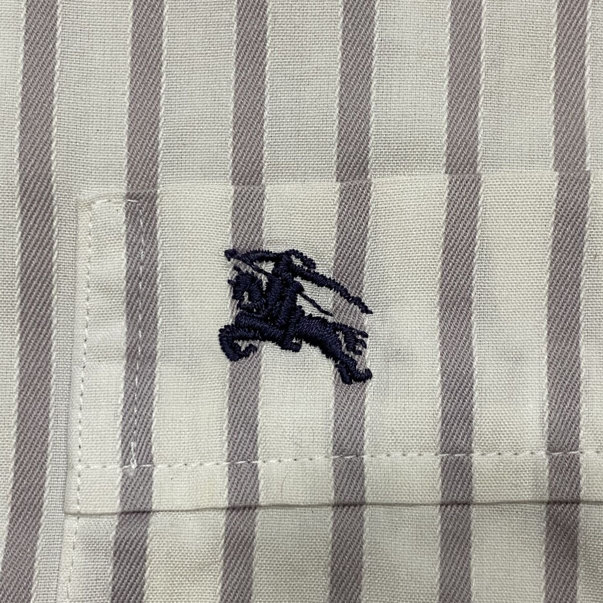 Burberry × Designer BURBERRY Black Label Vertical Striped Long Sleeve Shirt Size US M / EU 48-50 / 2 - 3 Thumbnail
