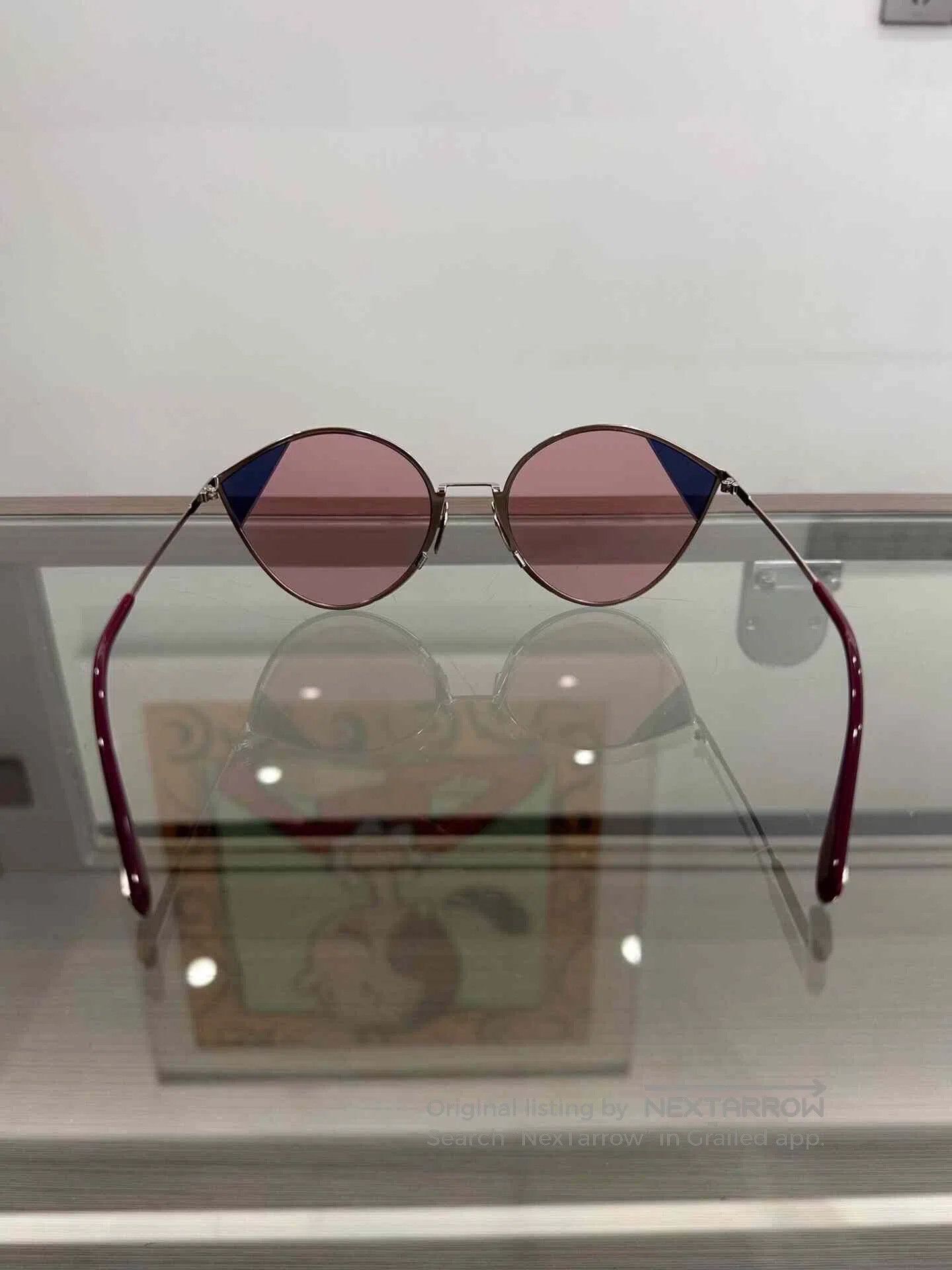 Fendi Fendi Pink Cat-Eye Sunglasses. Size ONE SIZE - 5 Thumbnail