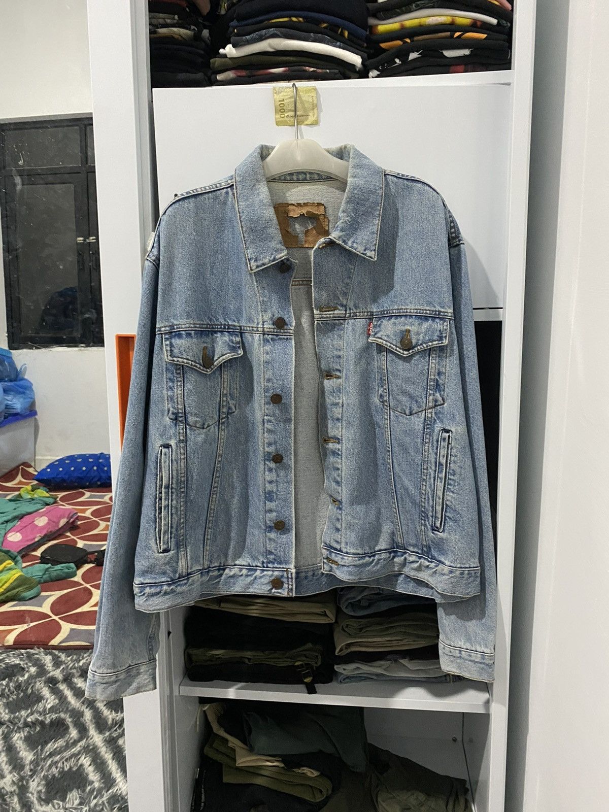 Levi's Vintage 90s levis trucker blue denim jacket Size US L / EU 52-54 / 3 - 1 Thumbnail