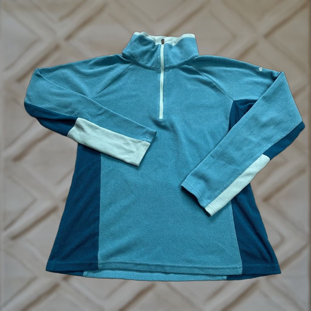 Vintage Columbia Jacket Small Blue 1/4 Zip High Neck Fleece Pullover Outdoor Womens Size S / US 4 / IT 40 - 1 Thumbnail