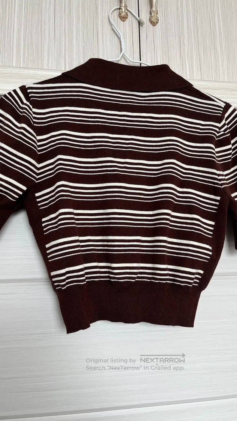 Miu Miu Miu Miu 38 Striped PoLo shirt Size S / US 4 / IT 40 - 6 Thumbnail