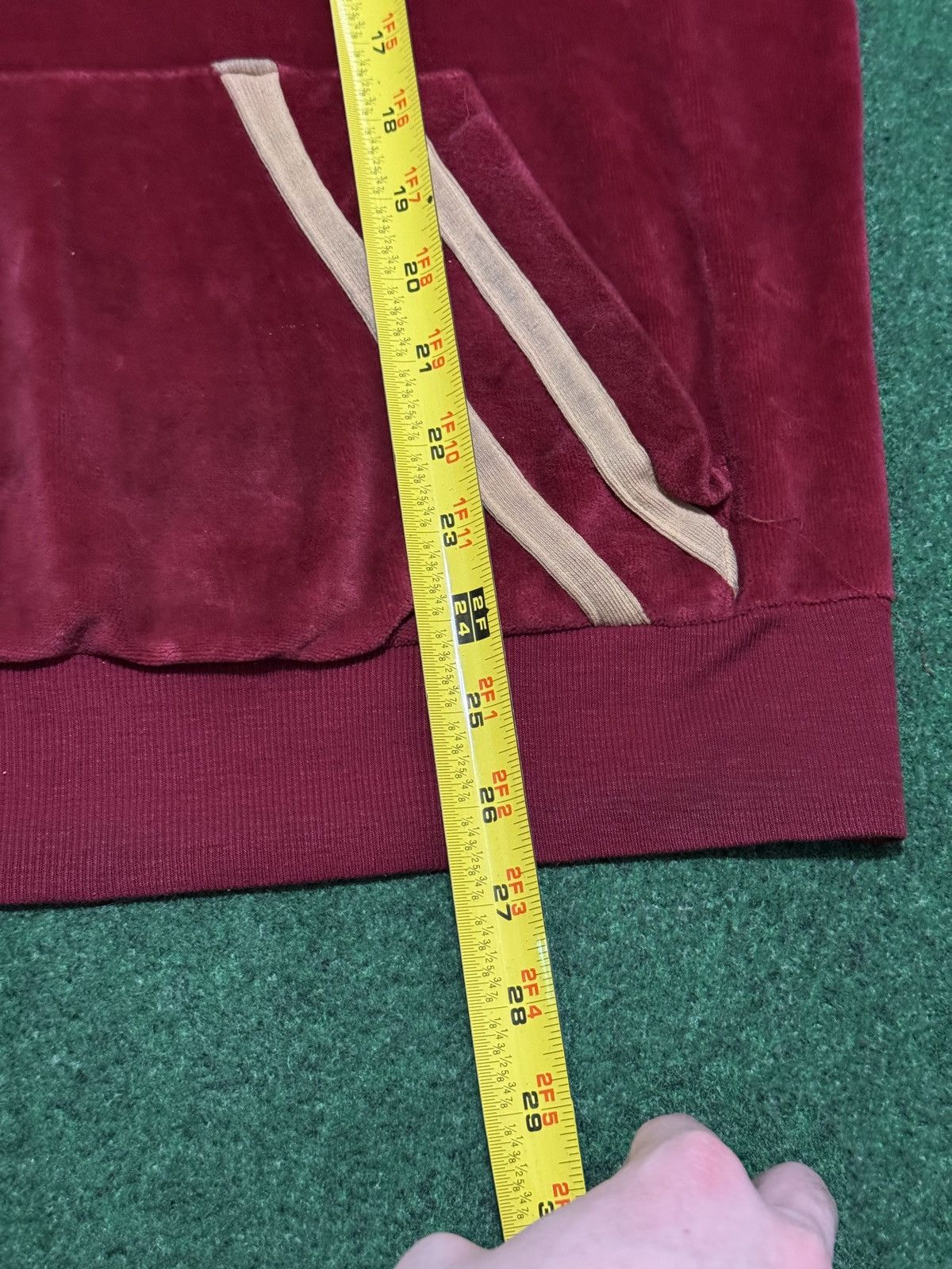 Vintage Vintage Velour 1/4 1/2 Zip Red 70s Large Talon Sweatshirt Size US L / EU 52-54 / 3 - 6 Thumbnail