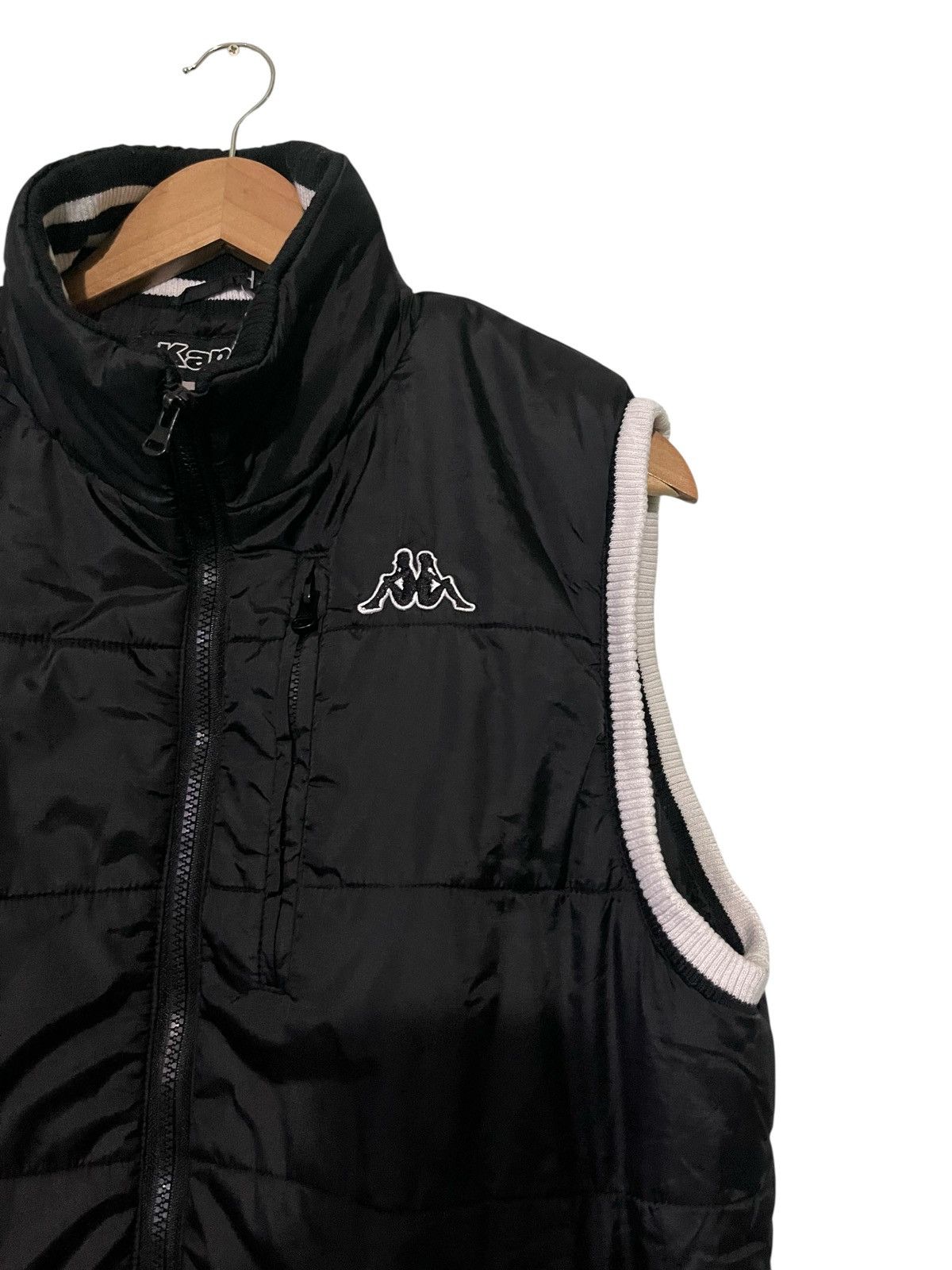 Kappa Vintage Y2K KAPPA Padded Gillet Black Puffer Jacket Size US L / EU 52-54 / 3 - 3 Thumbnail