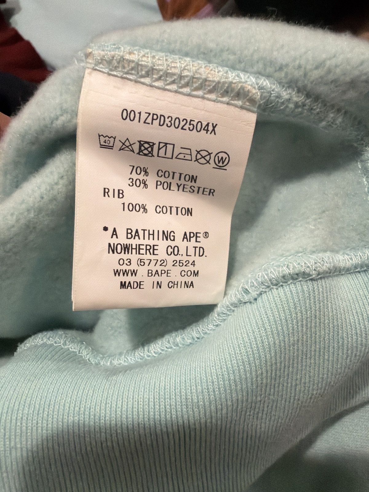 Bape BAPE half and half full zip holdie blue/teal and black split Size XS / US 0-2 / IT 36-38 - 6 Thumbnail
