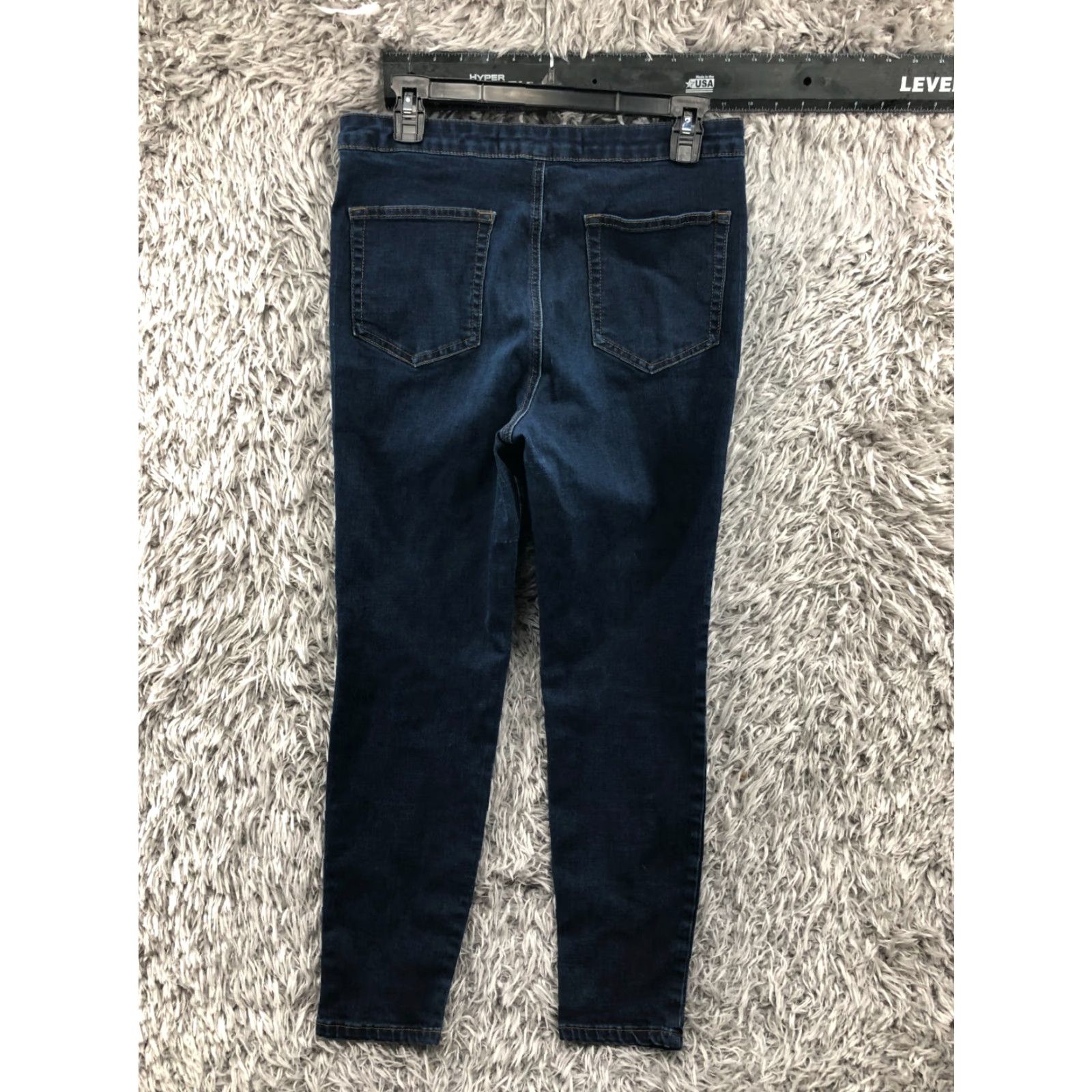 Vintage Ashley Mason Jeans Skinny 29 Womens Medium Wash Blue Flaw Size 29" - 6 Thumbnail