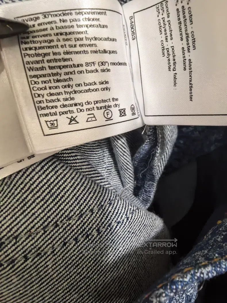Chanel Chanel Camelia jeans full of logo Size 24" / US 00 / IT 34 - 4 Thumbnail
