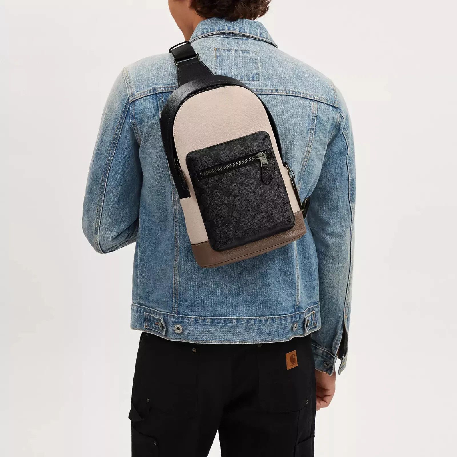 Coach Coach CT814 West Pack In Colorblock Signature Canvas Size ONE SIZE - 3 Thumbnail