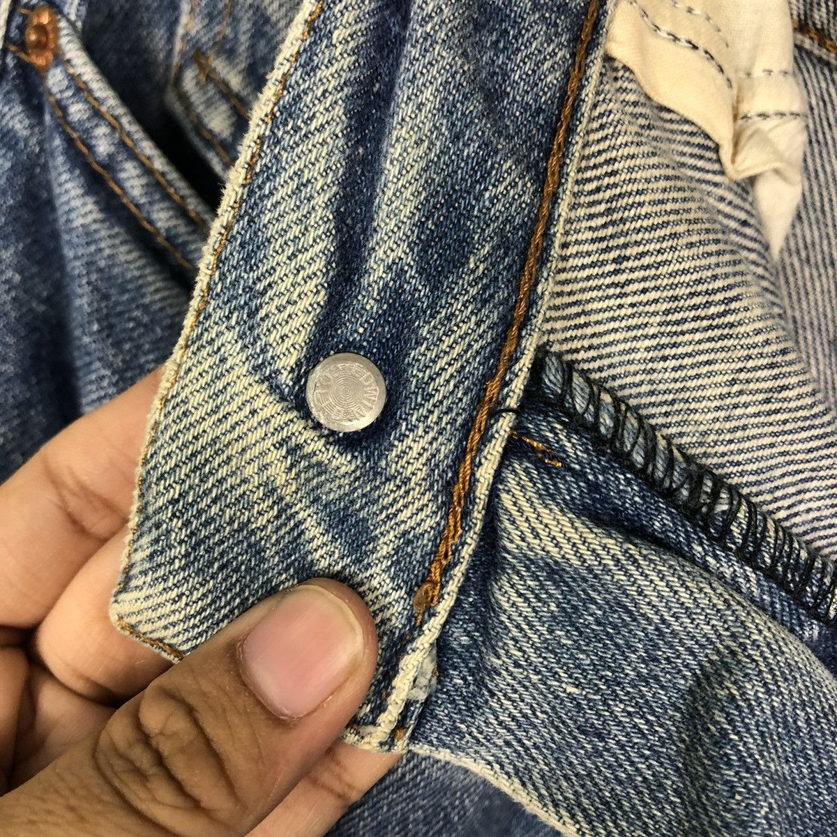 Edwin 🔥VINTAGE DENIM JEANS BIKER EDWIN MADE IN ITALY Size US 34 / EU 50 - 18 Thumbnail