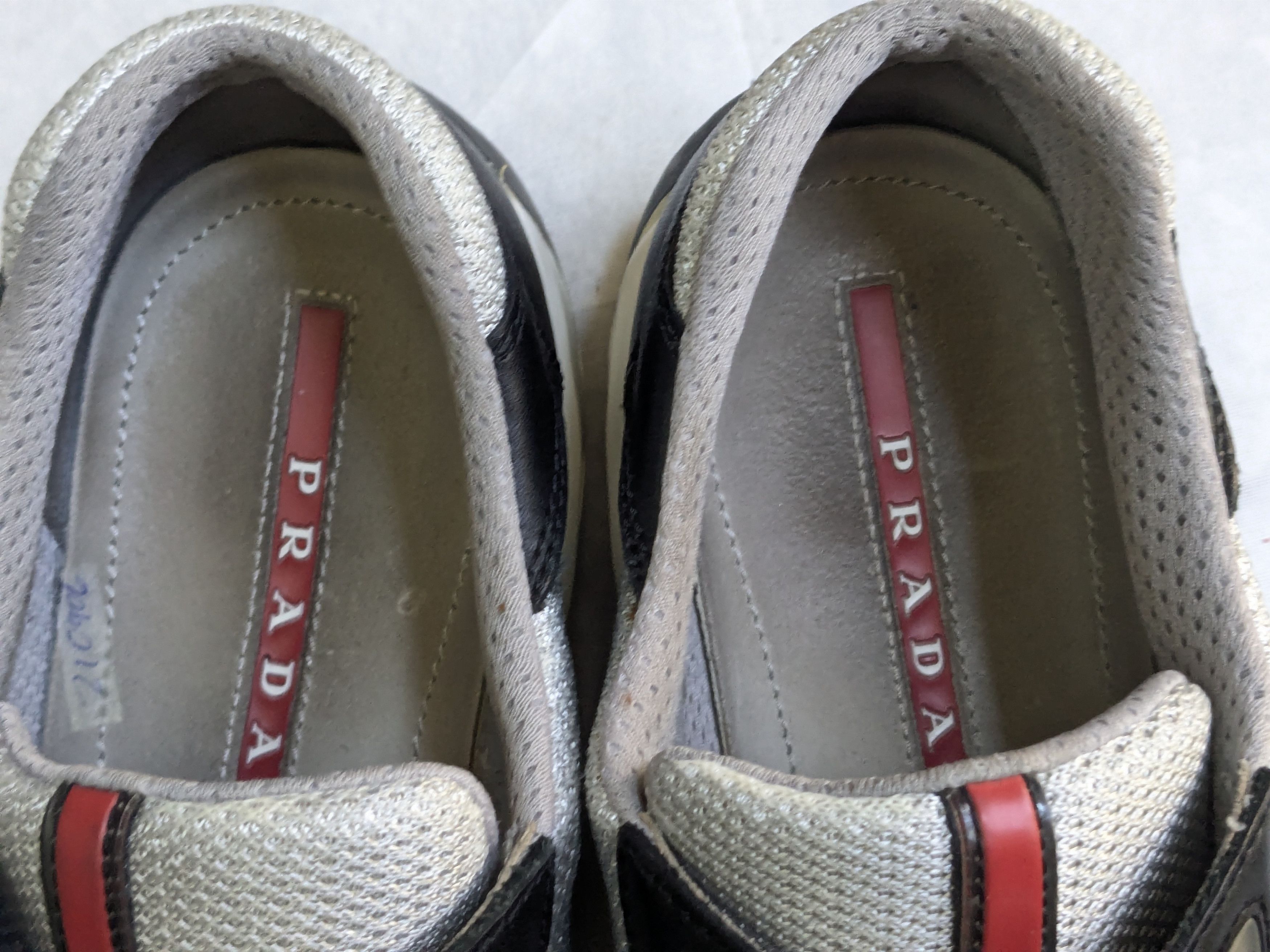 Prada Prada America's Cup Sneakers Black 11 Silver White Size US 11 / EU 44 - 3 Thumbnail