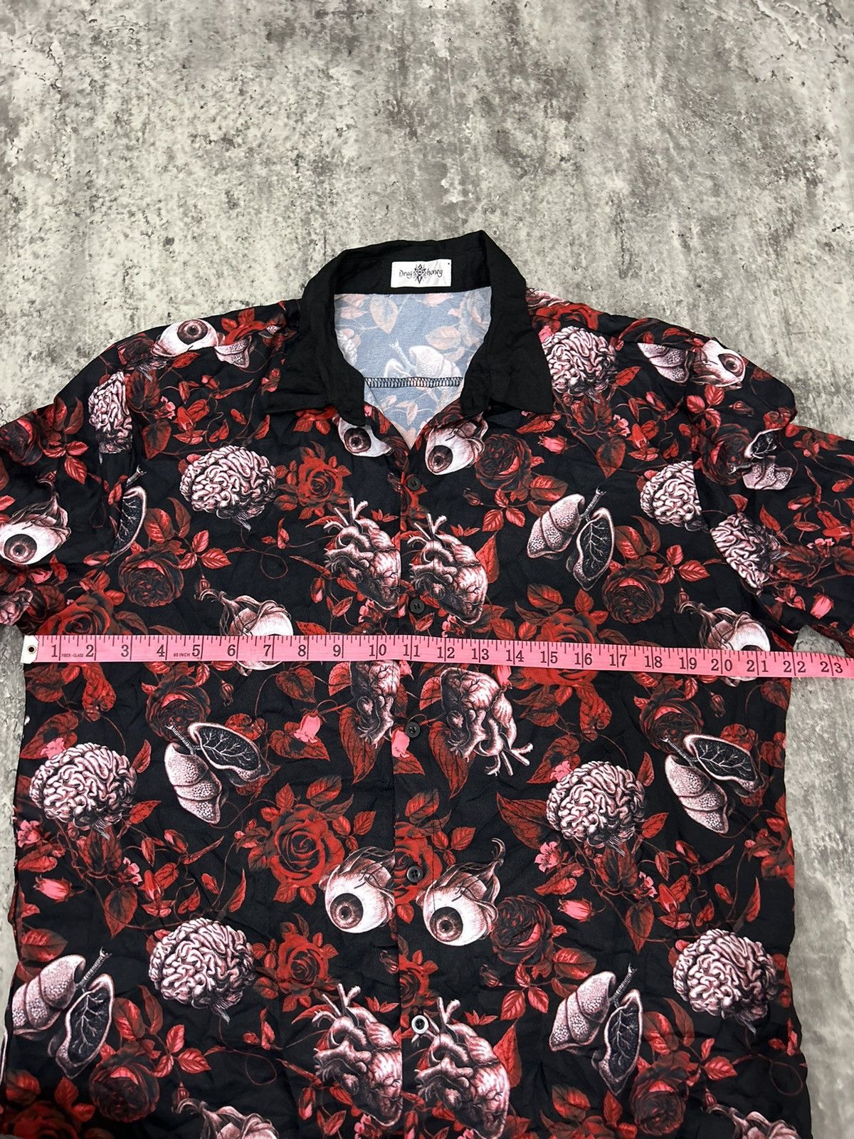 Hysteric Glamour Japanese Brand Drug honey Human Organ Full Print Shirt Size US L / EU 52-54 / 3 - 9 Thumbnail