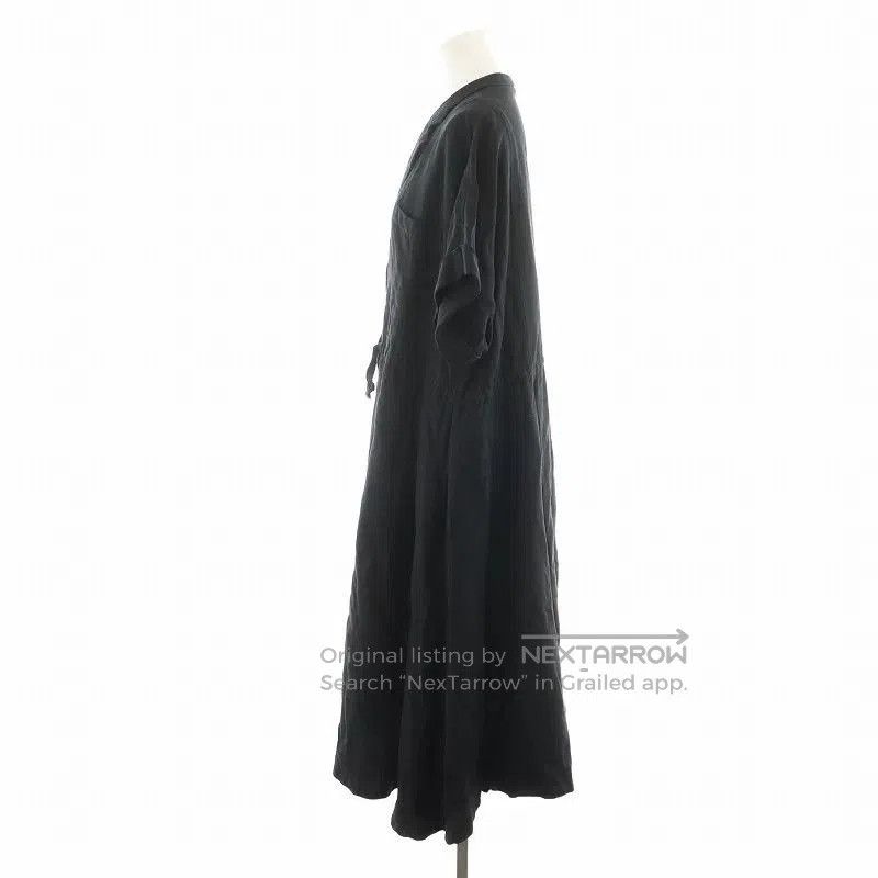 Yohji Yamamoto Y's Black Long Sleeve Dress Coat. Size M / US 6-8 / IT 42-44 - 2 Thumbnail