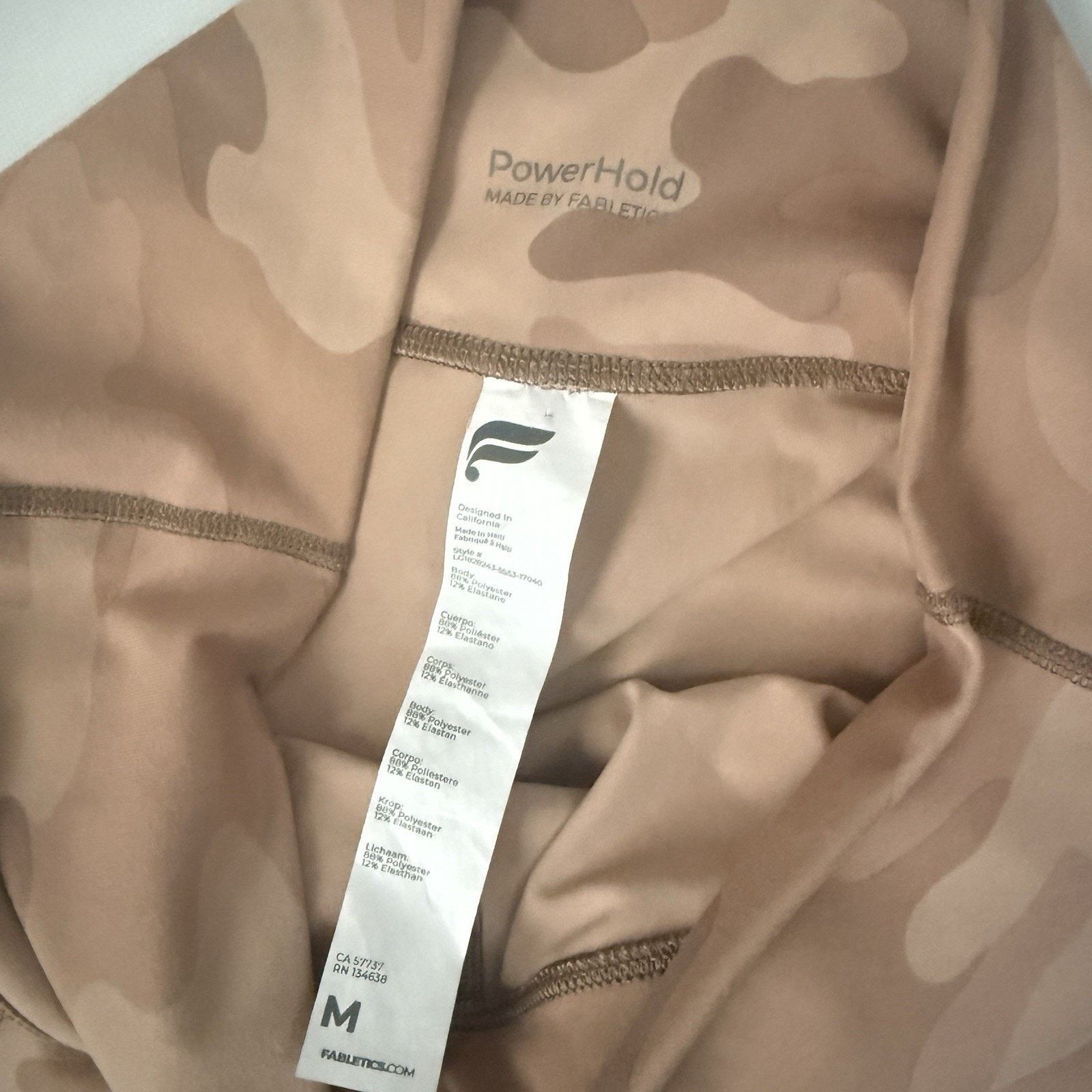 Fabletics Fabletics Powerhold Camo Gym Workout Running Lounge Leggings Size 27" / US 4 / IT 40 - 4 Thumbnail