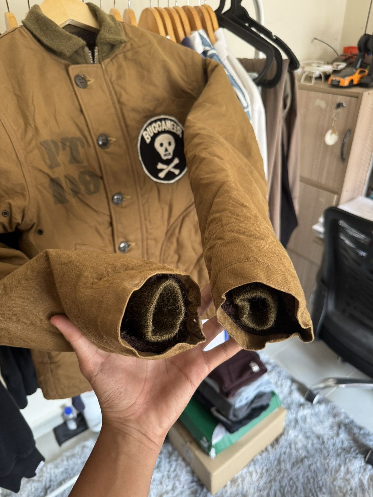 Other VERY RARE FREEWHEELERS DECK JACKET VINTAGE 1940s USN BUCANER Size US S / EU 44-46 / 1 - 3 Thumbnail