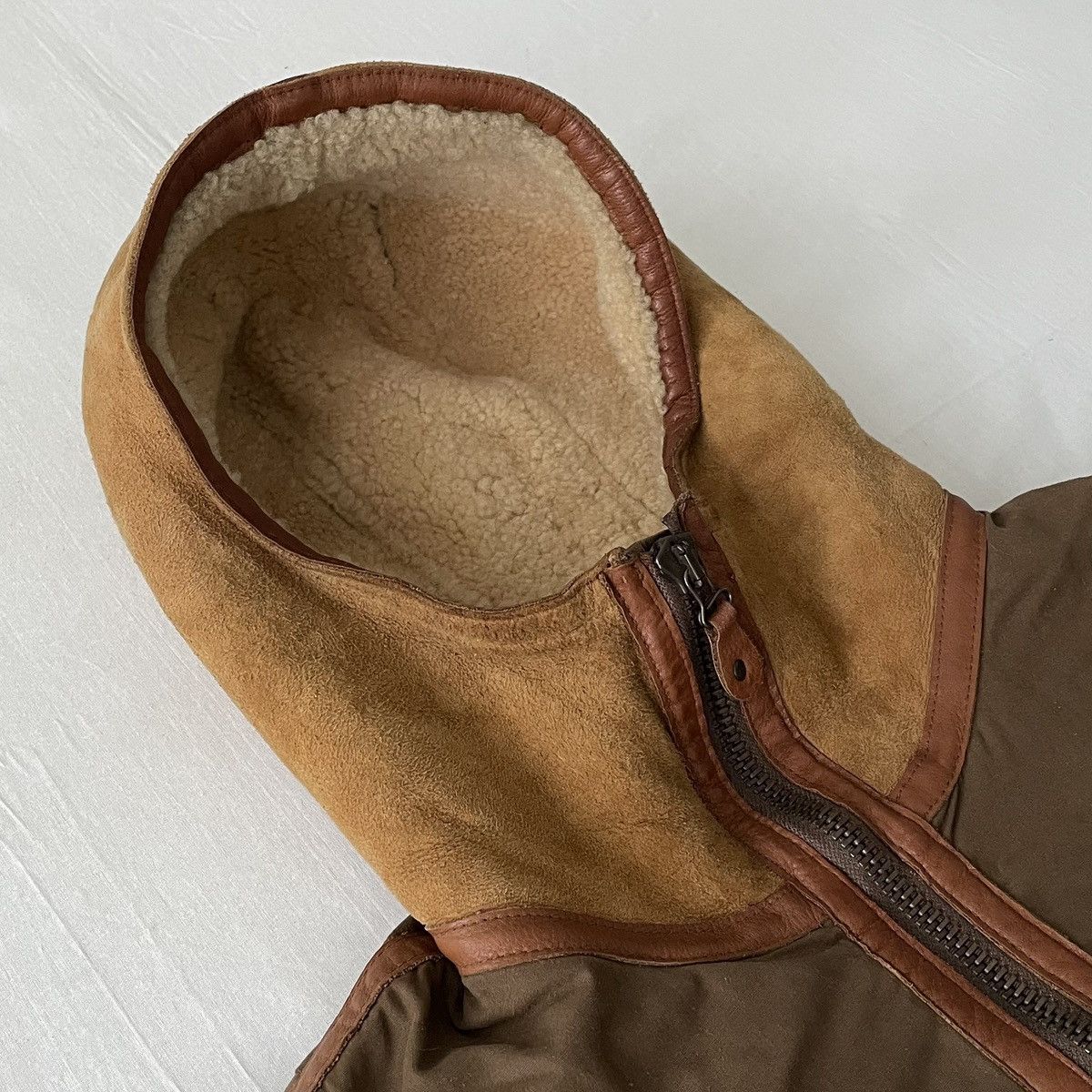Chevignon Chevignon Shearling Sheepskin Hooded Bomber Jacket Parka B3 Size US L / EU 52-54 / 3 - 6 Thumbnail